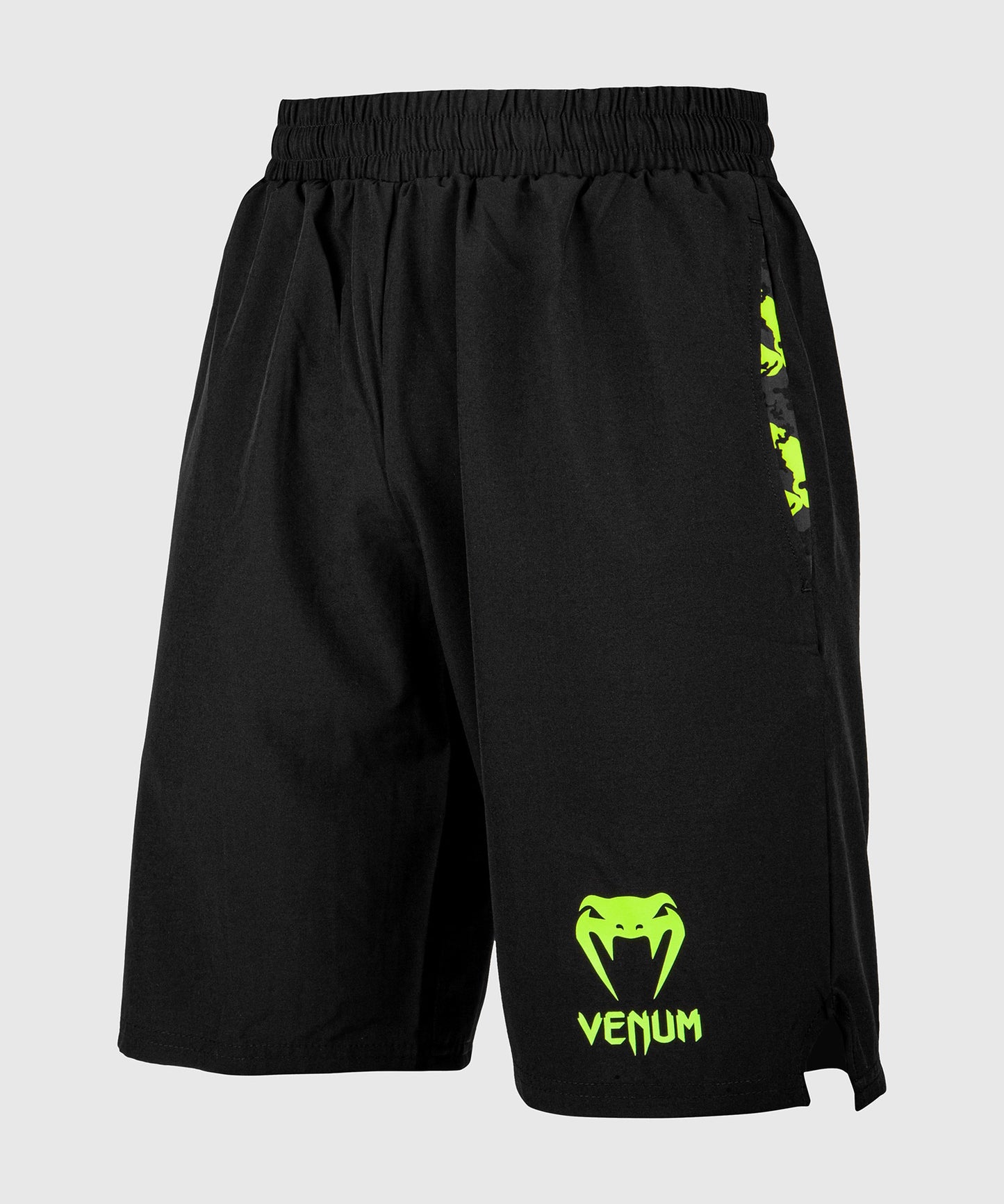 Venum Classic Training Shorts - Black/Neo Yellow