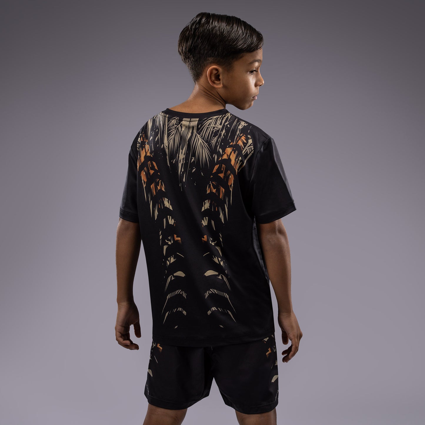 Venum Tiger Kids Dry Tech T-Shirt - Black/Neon Orange