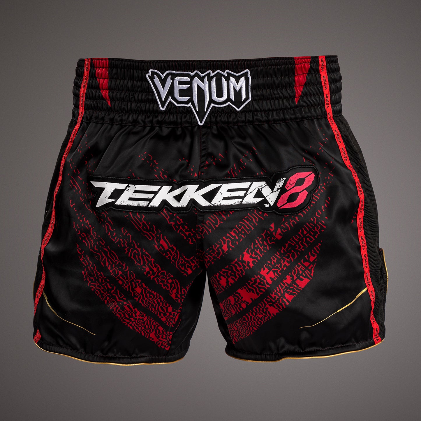 Venum x TEKKEN 8 - Marshall Law Muay Thai Shorts - Black/Red/Gold