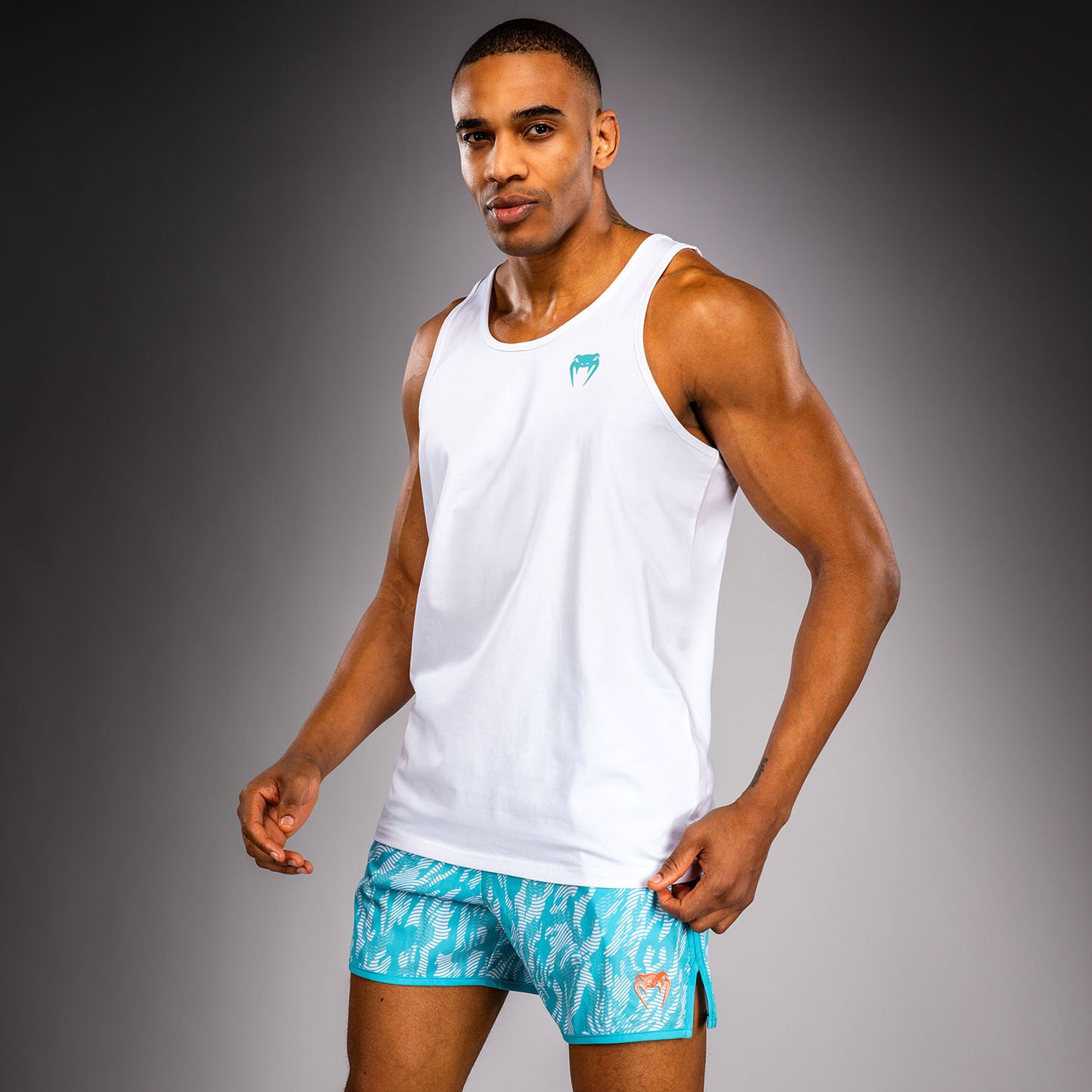 Venum Aqua Tank Top - White/Turquoise