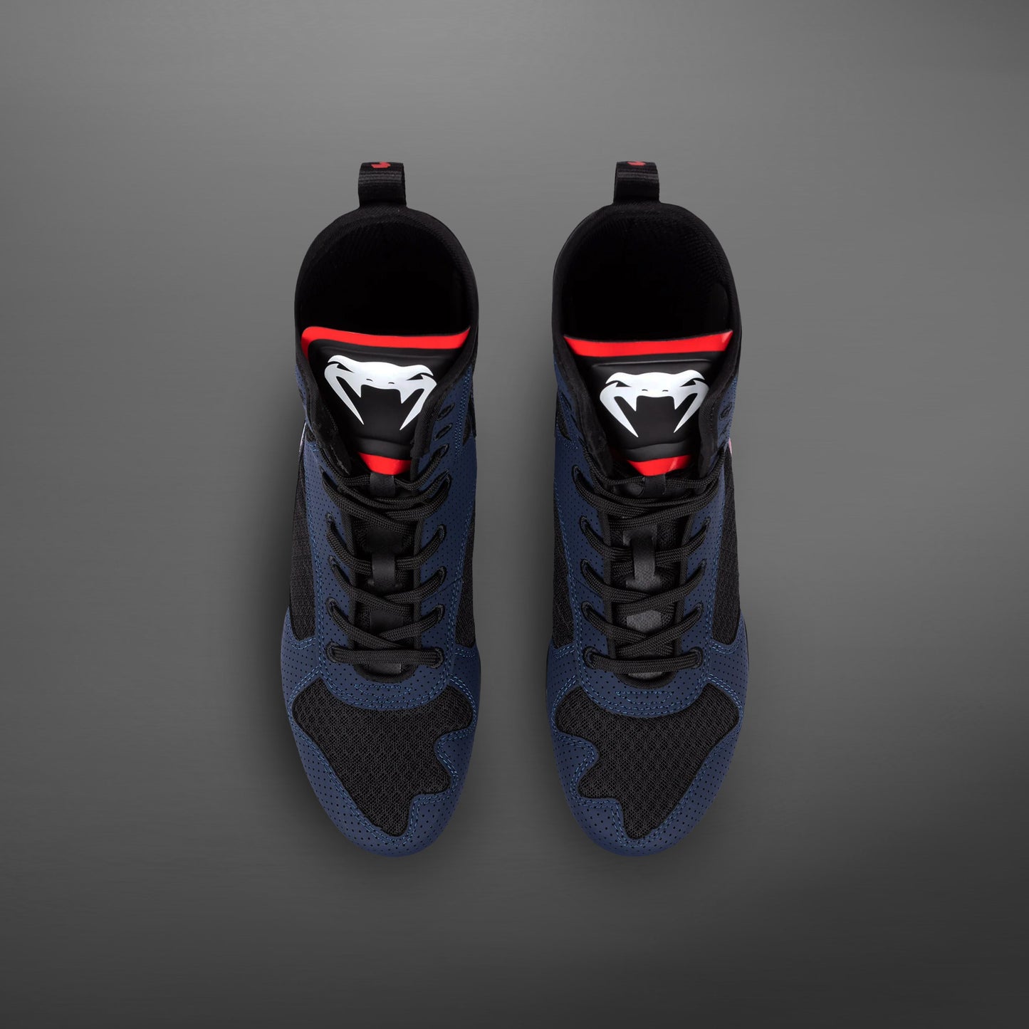 Venum Elite Boxing Shoes - Navy/Black/Red