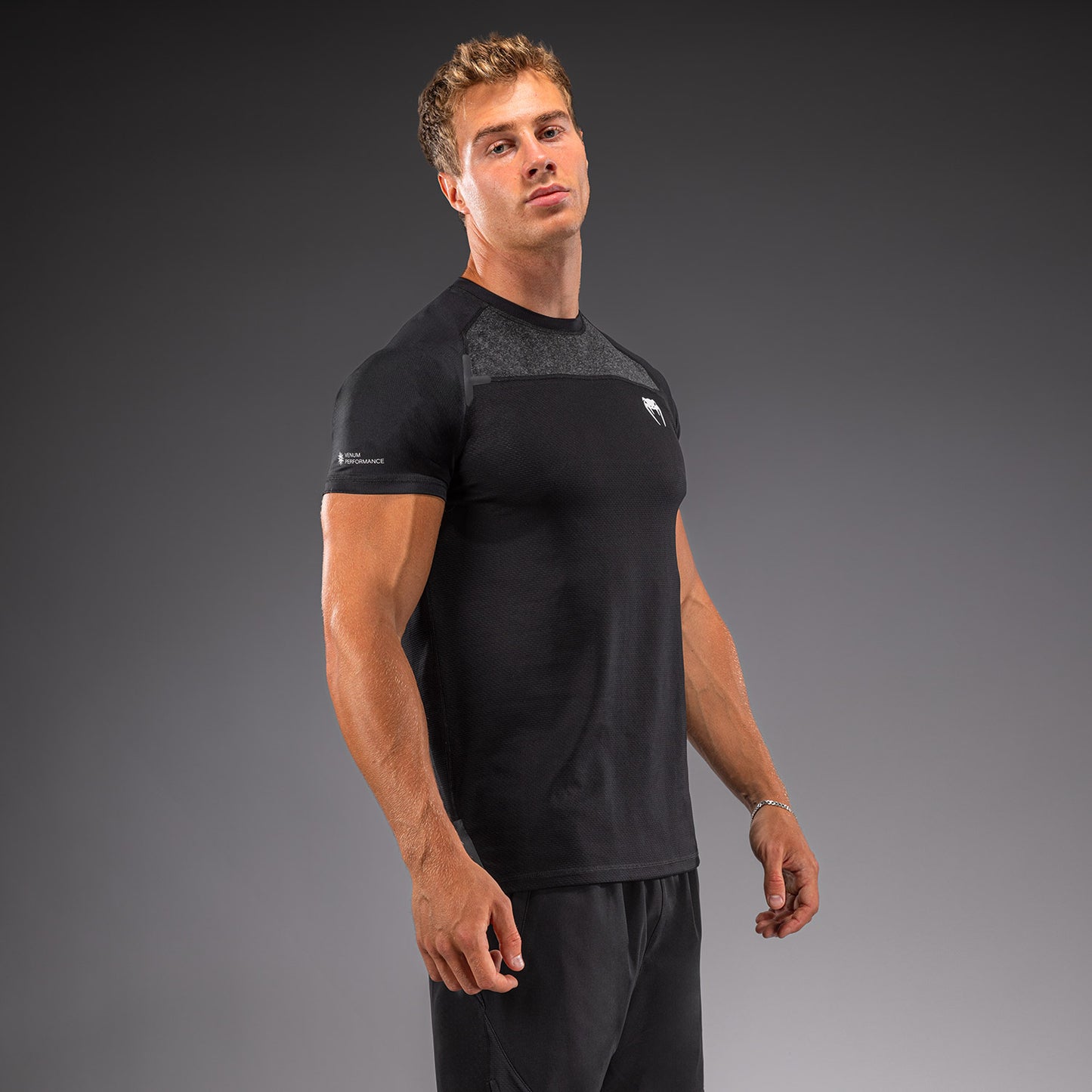 Venum G-Fit Scales Dry-Tech T-Shirt - Black/ Charcoal Grey