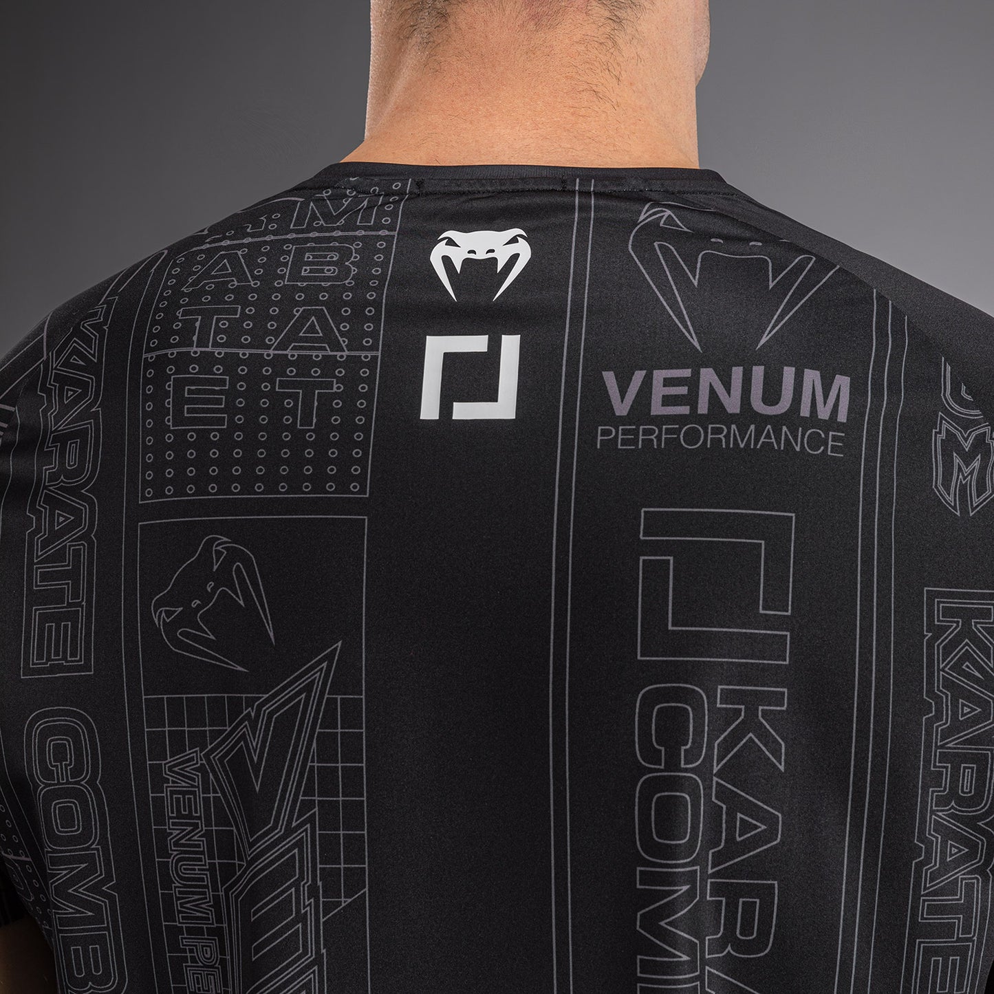 Karate Combat by Venum Dry-Tech T-Shirt - Black/Grey