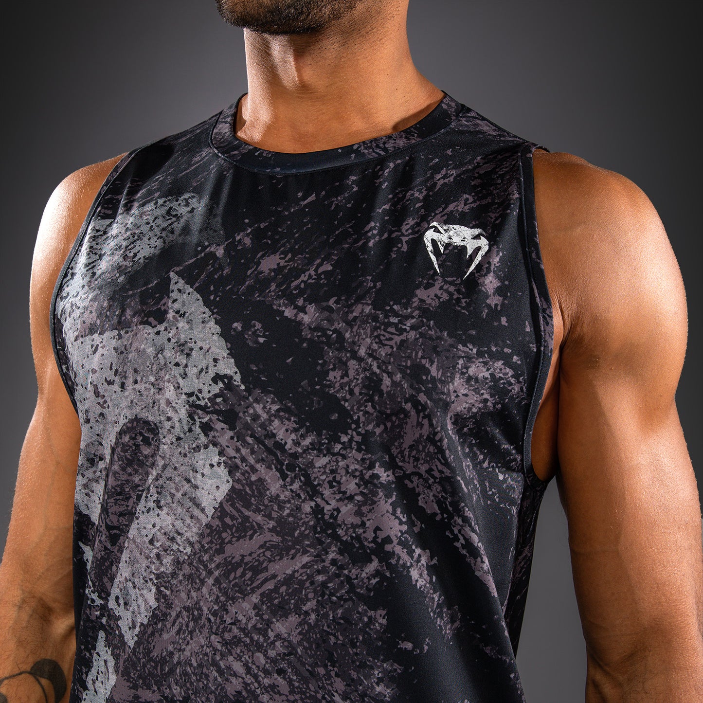 Venum Rage & Workout Dry Tech Tank Top - Black/Grey