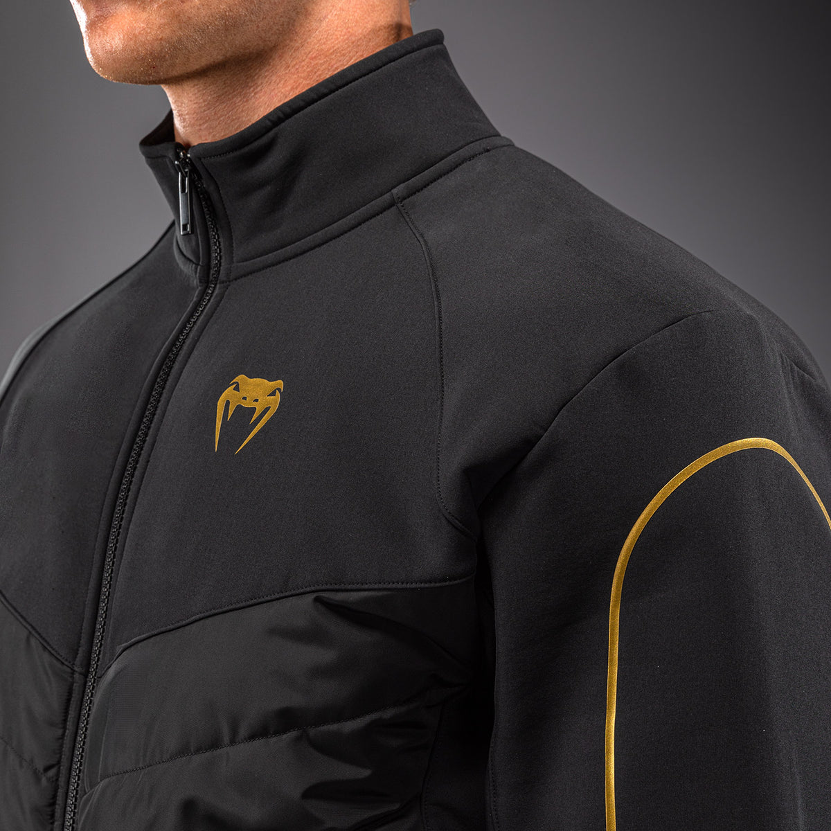 Venum Paddock Softshell Jacket - Black/Gold