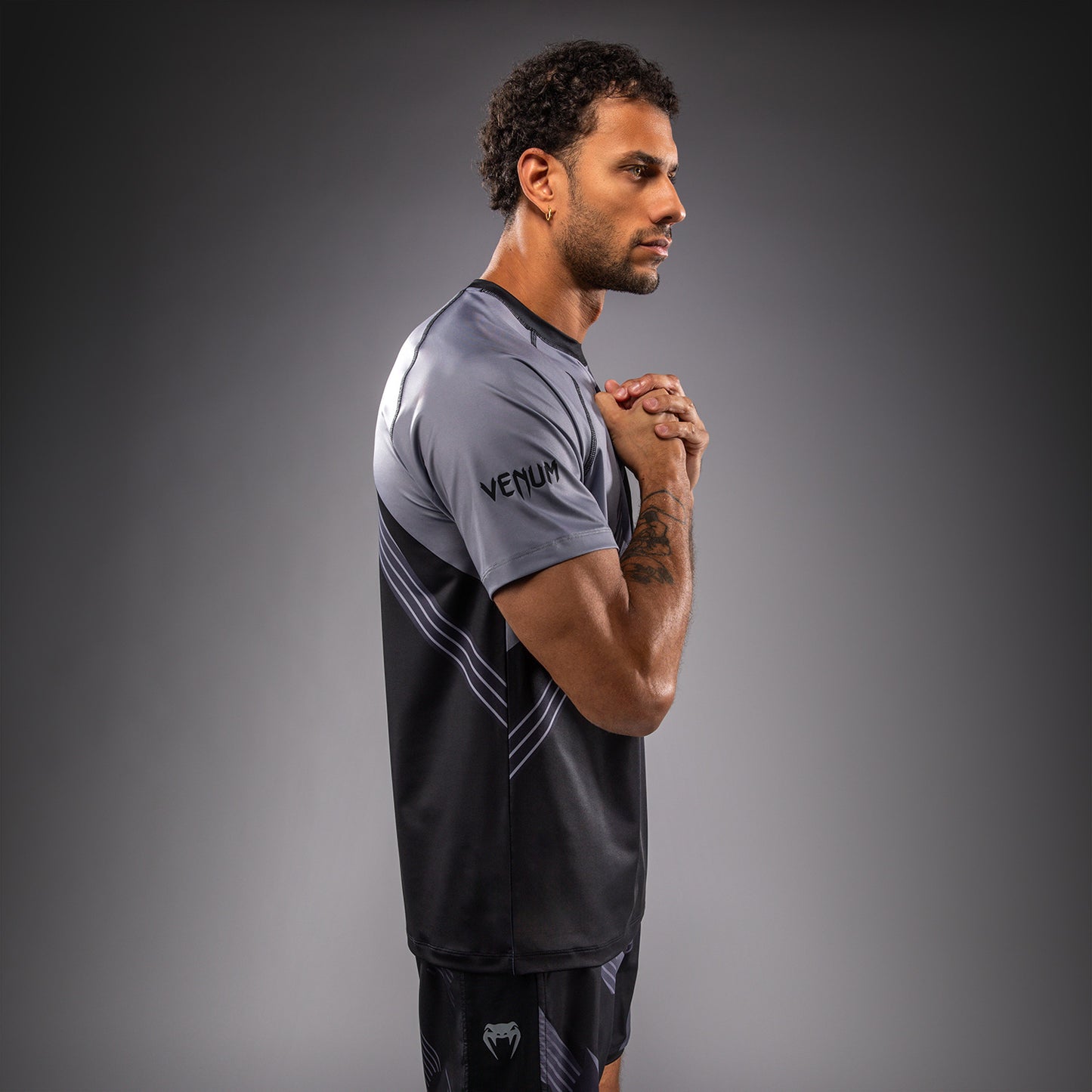 Venum No-Gi 6.0 Dry Tech T-Shirt - Black/Grey