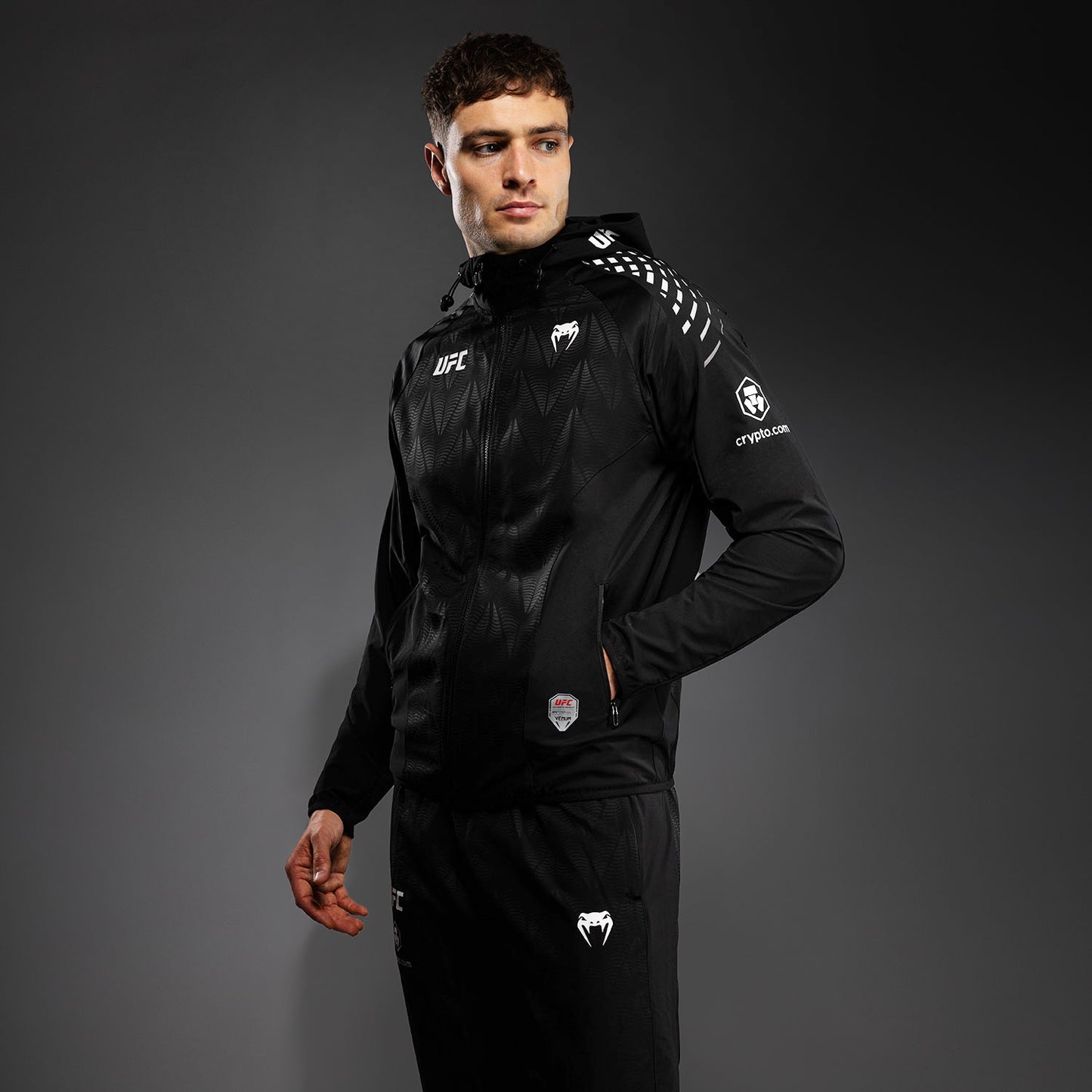 Men’s UFC Zenith by Venum Black Authentic Fight Night Walkout Hoodie