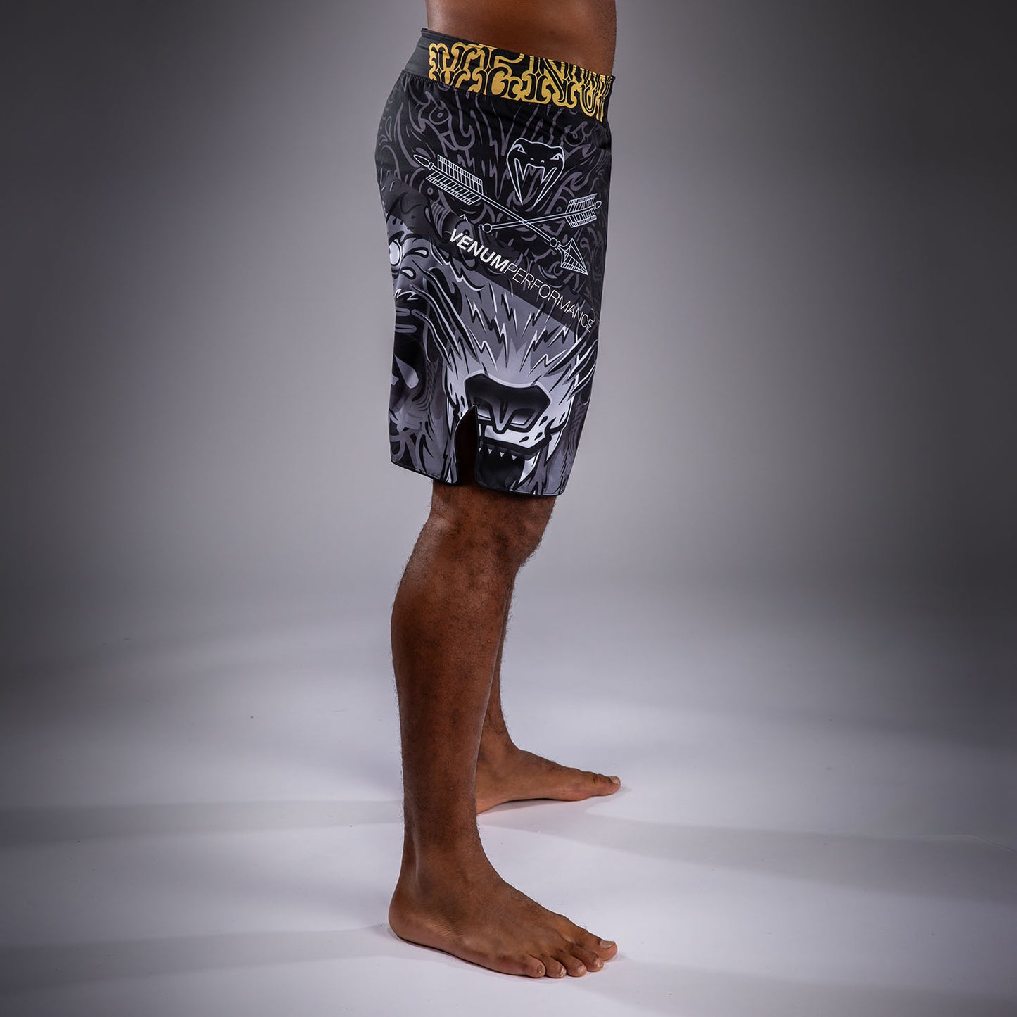 Venum Wolf Atak Fightshorts - Black/Grey