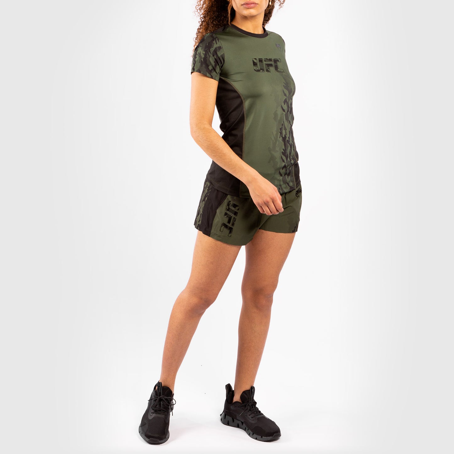 Venum UFC Authentic Fight Week Women's Performance Short Sleeve T-Shirt – Khaki