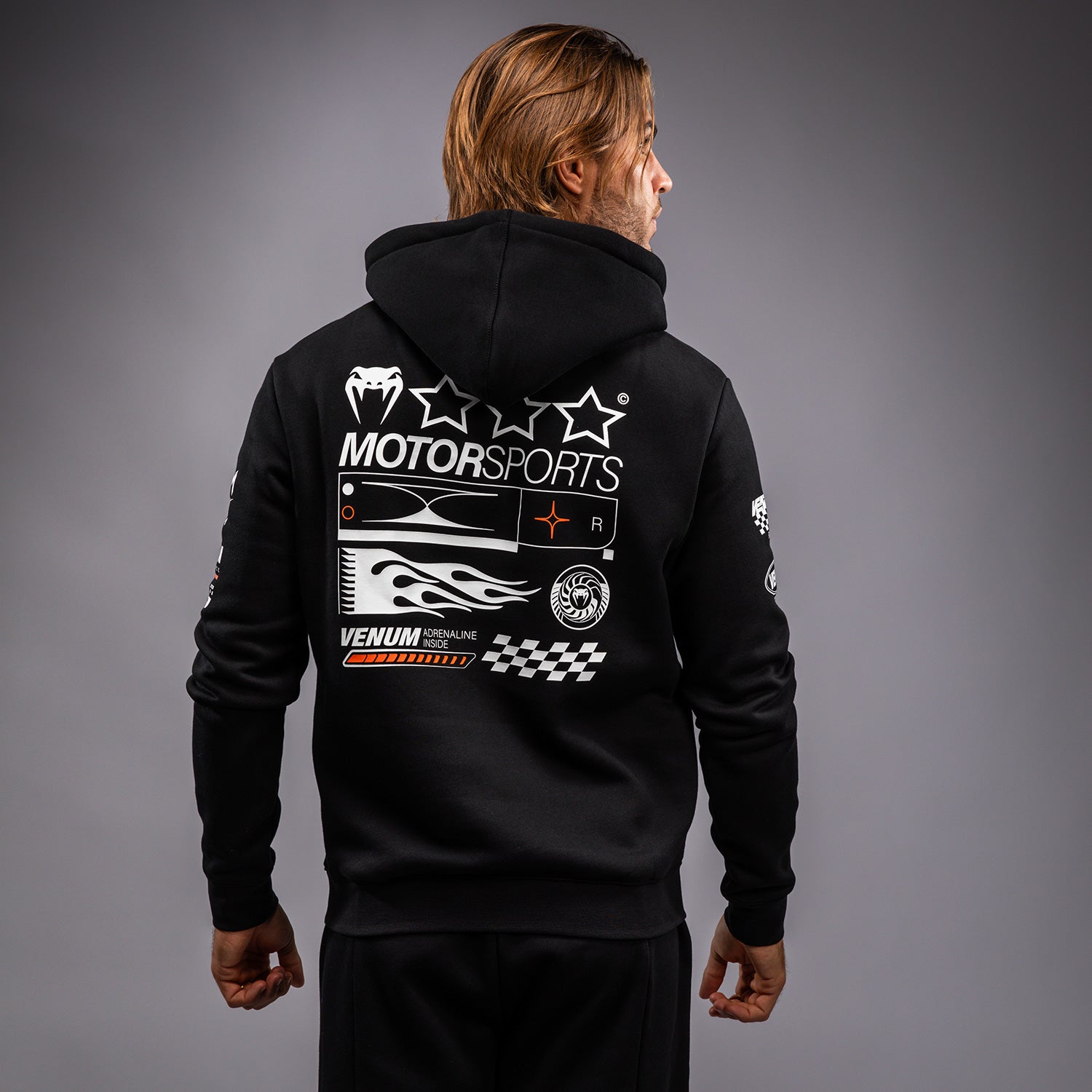 Venum Motorsport Hoodie - Deep Black - Venum Asia