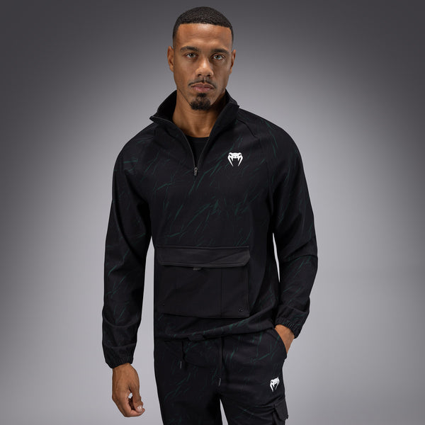 Venum Trooper Men's Half-Zip Jacket - Black/Forest Green - Venum Asia