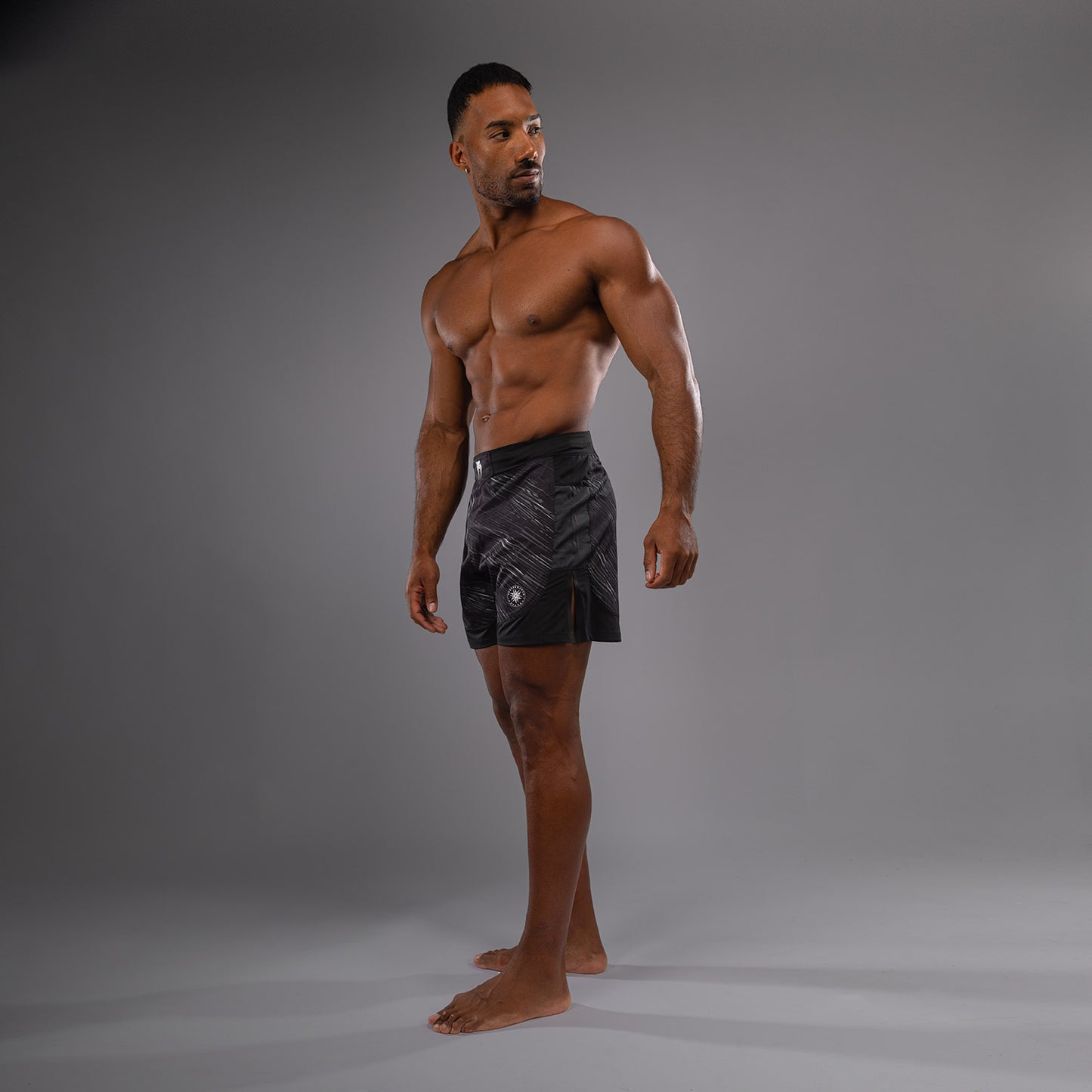 Venum Rapid Light Fight Shorts - Black/Storm Grey
