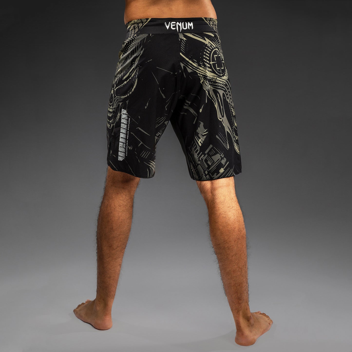 Venum Invader Fight Shorts - Black/Sand