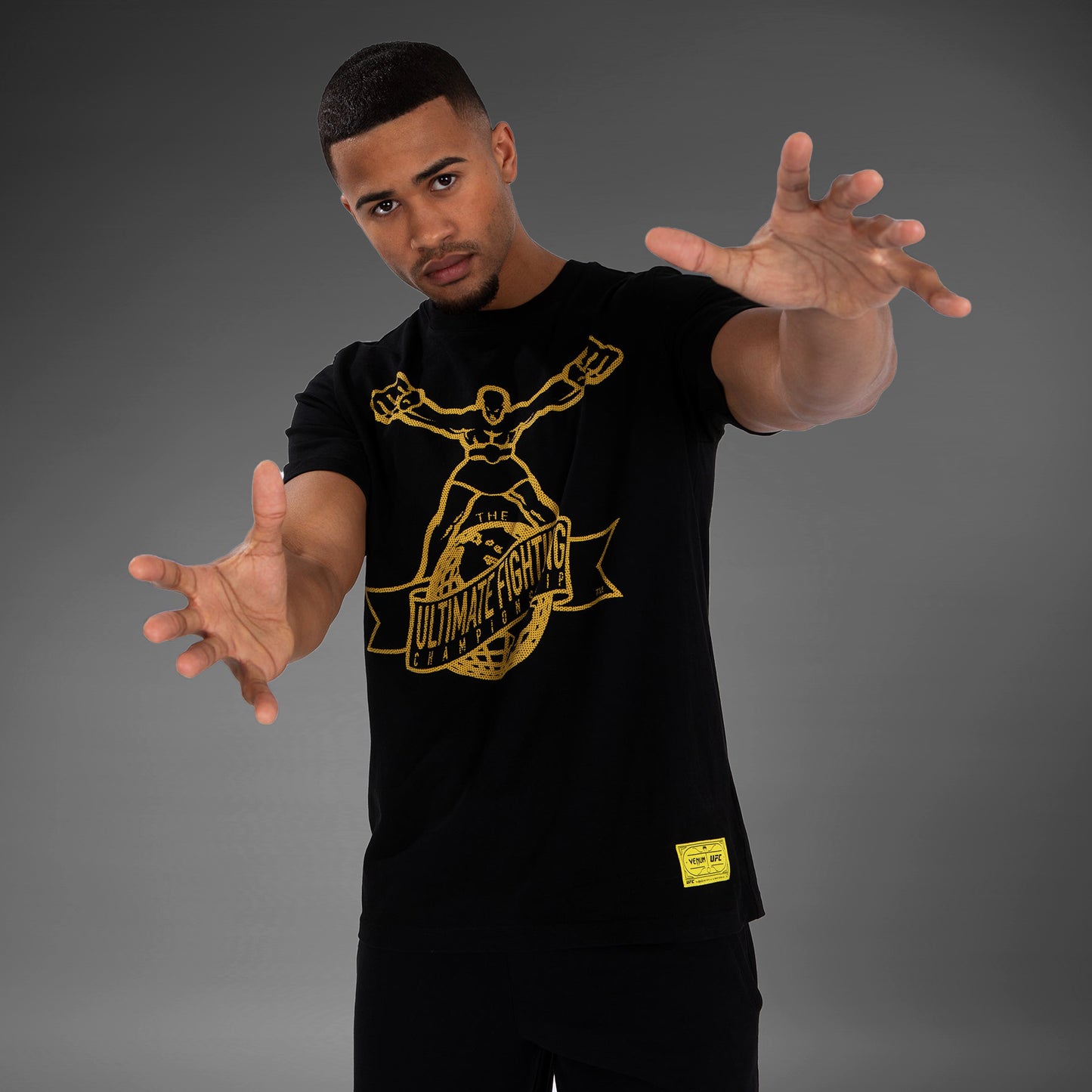 UFC by Venum Ulti-Man T-Shirt - Black/Yellow