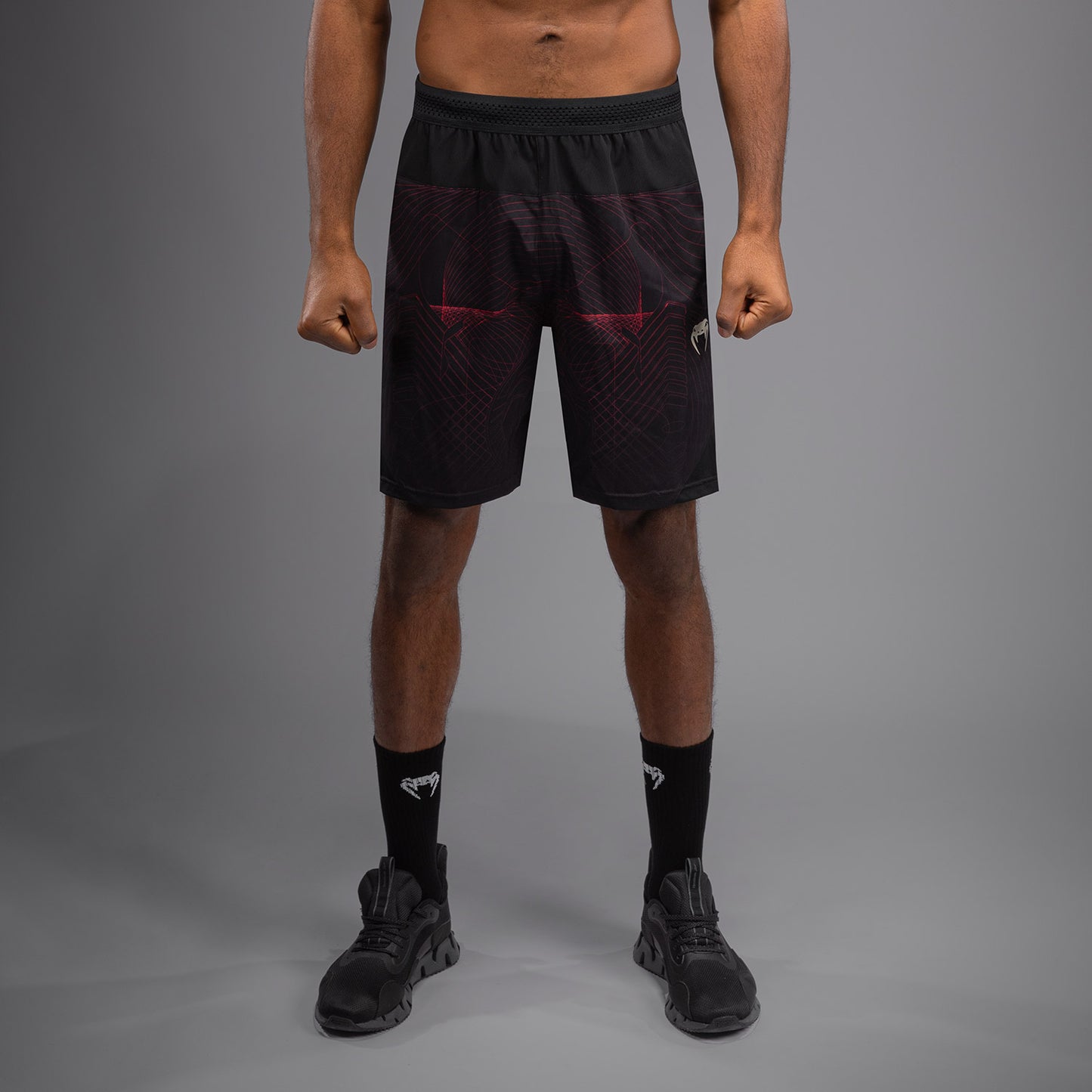 Venum G-Fit Air Men's Training Shorts - Deep Black/Fire Red