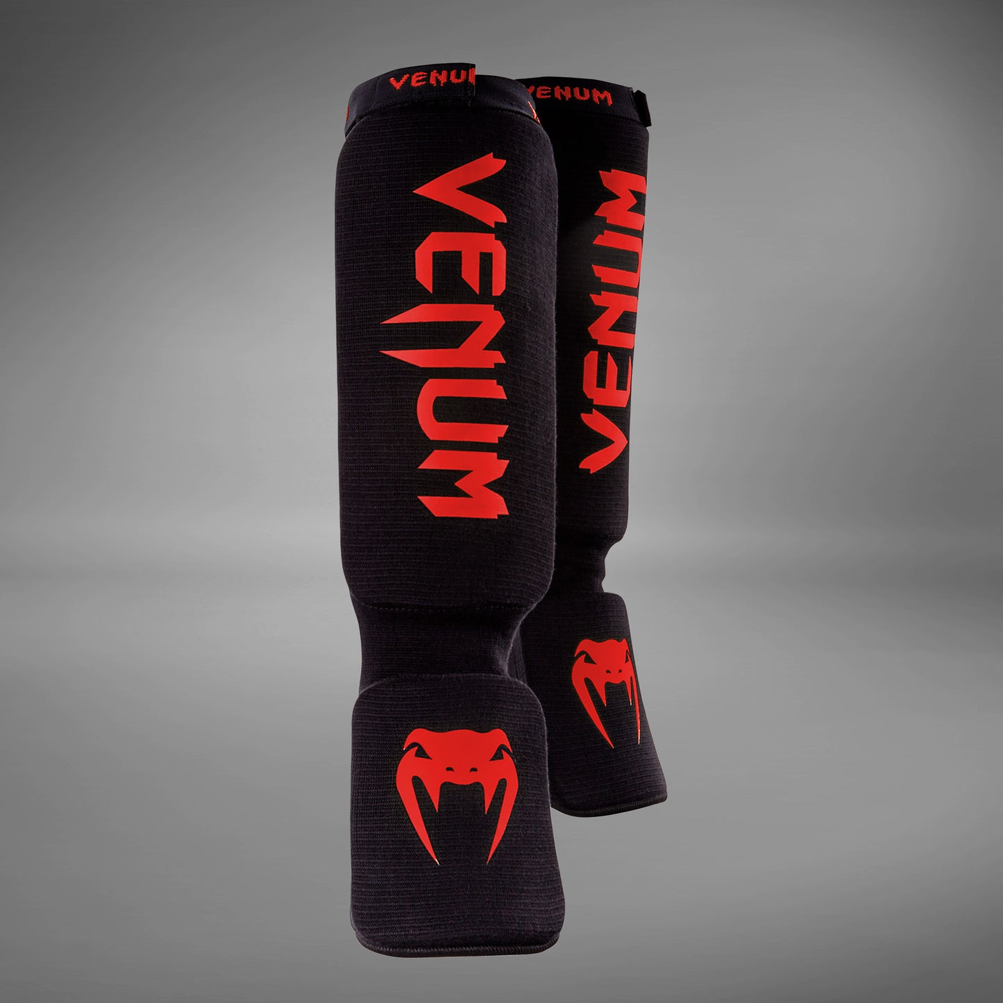 Venum Kontact Shin Guards - Black/Red