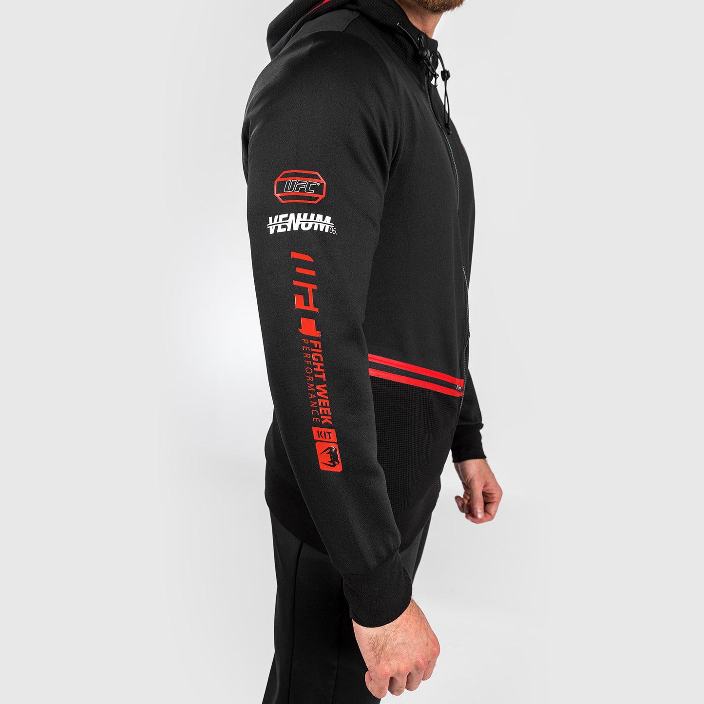 UFC Adrenaline by Venum Fight Week Men’s Zip Hoodie - Black