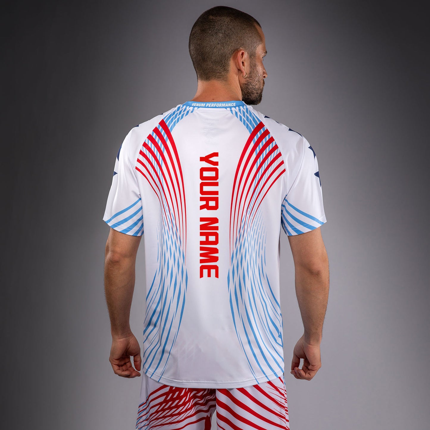 Men's UFC Freedom 250 by Venum White Custom Authentic Fight Night Walkout Jersey