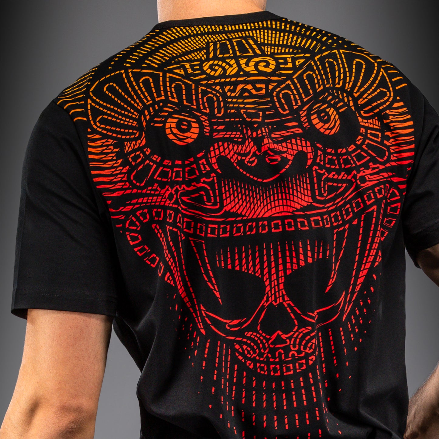 Venum Quetzal Fury T-Shirt - Black/Fury Red/ Tangerine