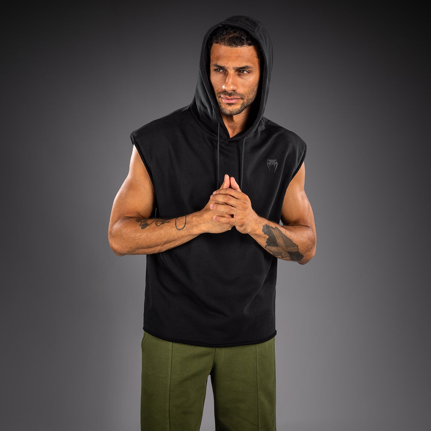 Venum Divide Sleeveless Hoodie - Black