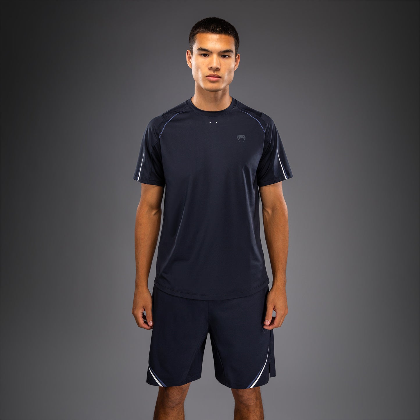Venum G-Core Dry Tech T-Shirt - Navy Blue/White