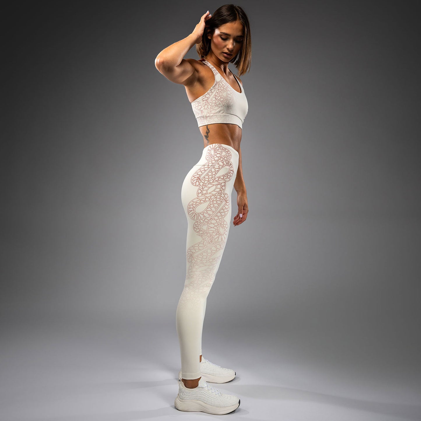 Venum Serpenti Women’s Leggings - Ivory/Burgundy