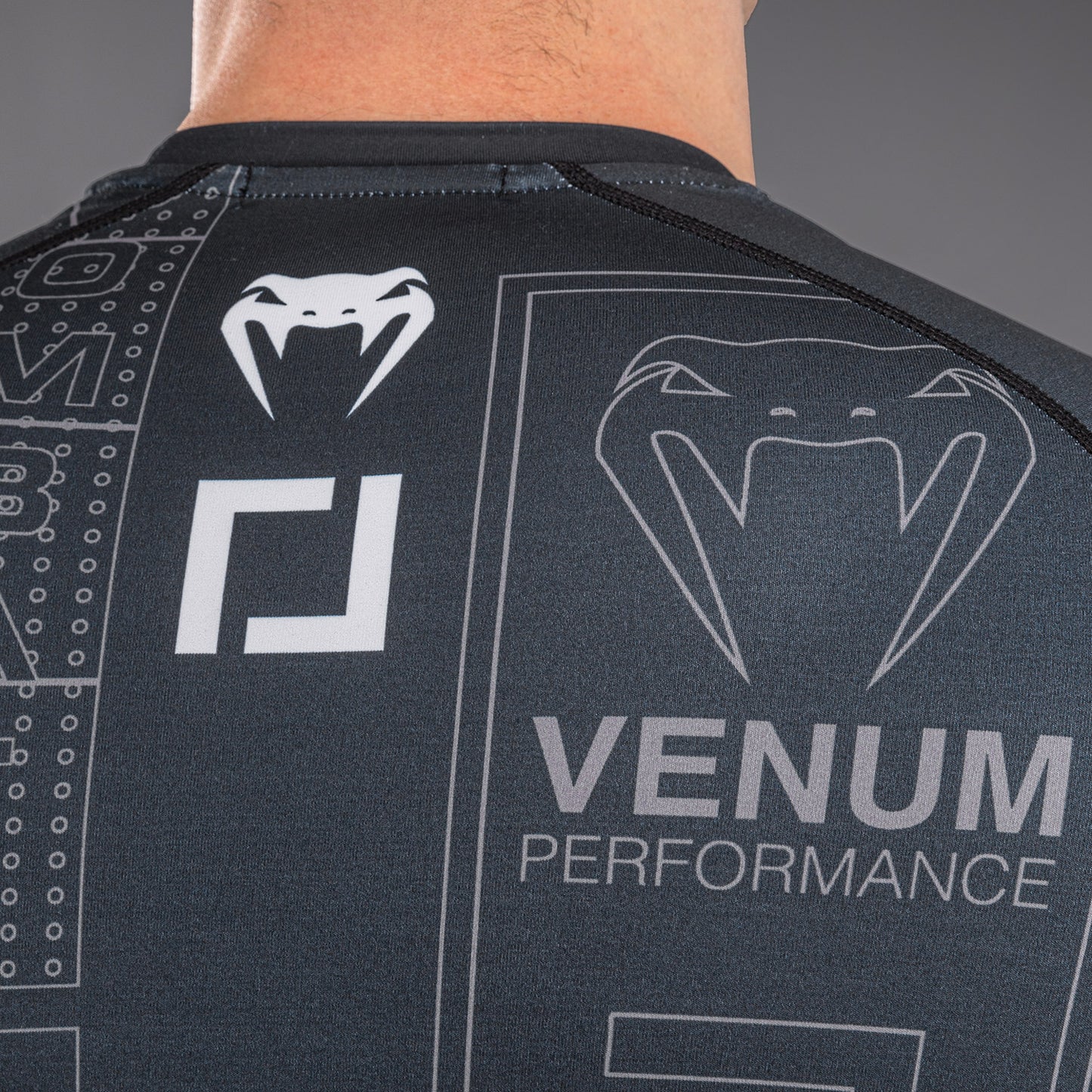 Karate Combat by Venum Long Sleeve Rashguard - Black/Grey