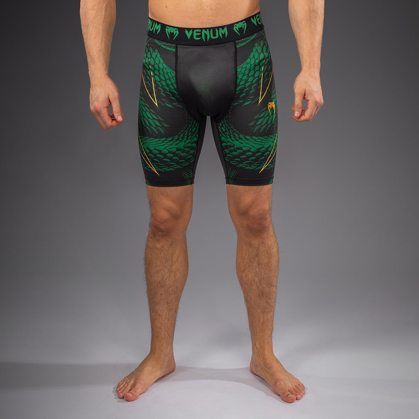 Venum Matupa Vale Tudo Shorts - Black/Green/Gold
