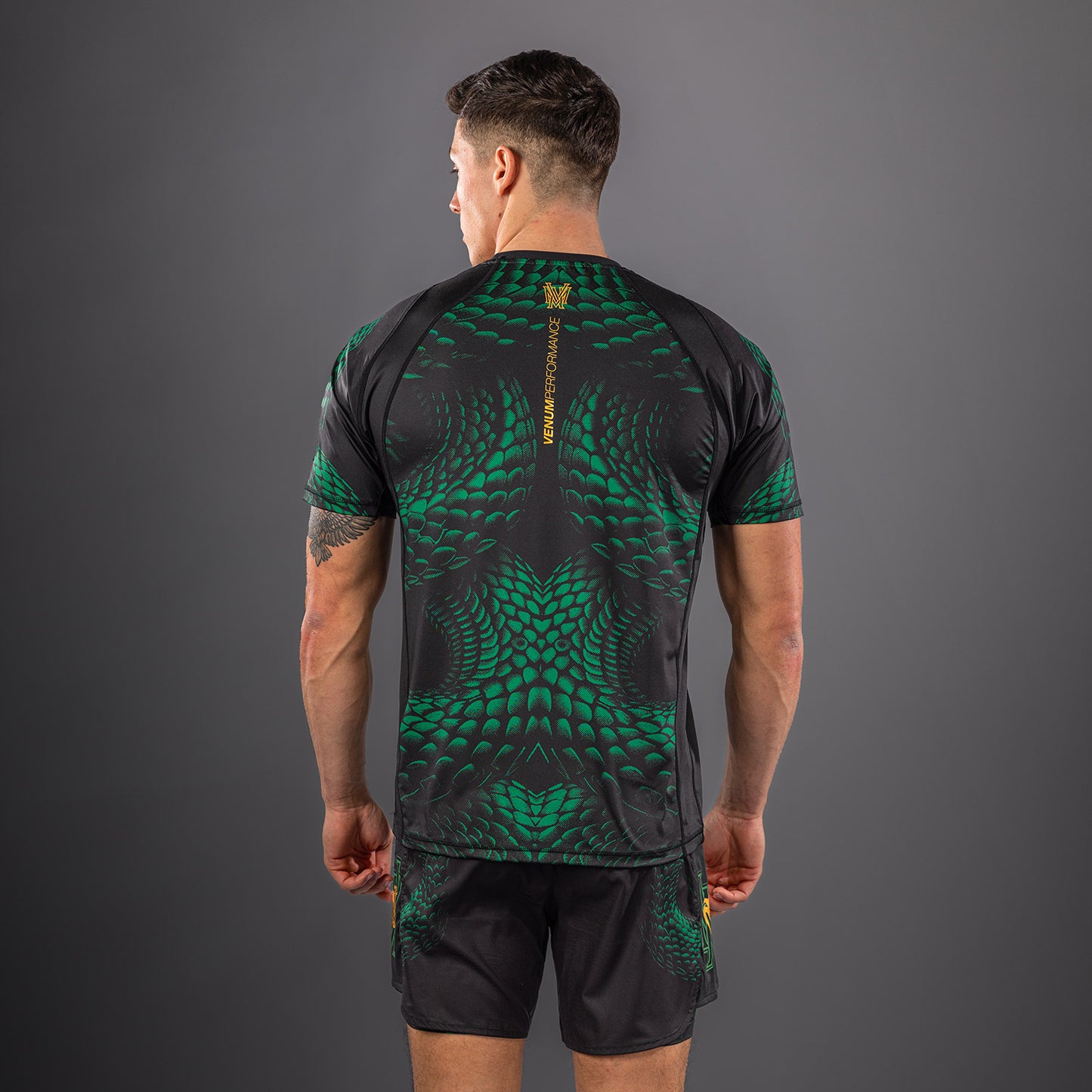 Venum Matupa Dry Tech T-Shirt - Black/Green/Gold