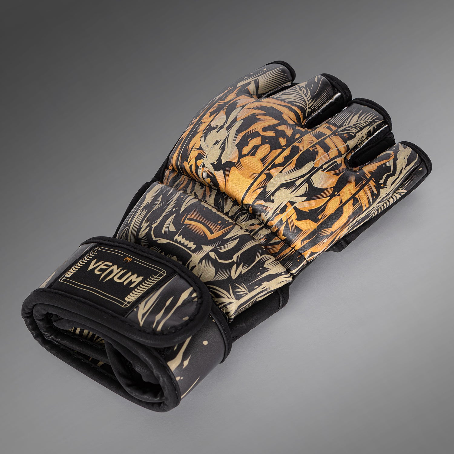 Venum Tiger MMA Gloves - Black/Neon Orange - Venum Asia