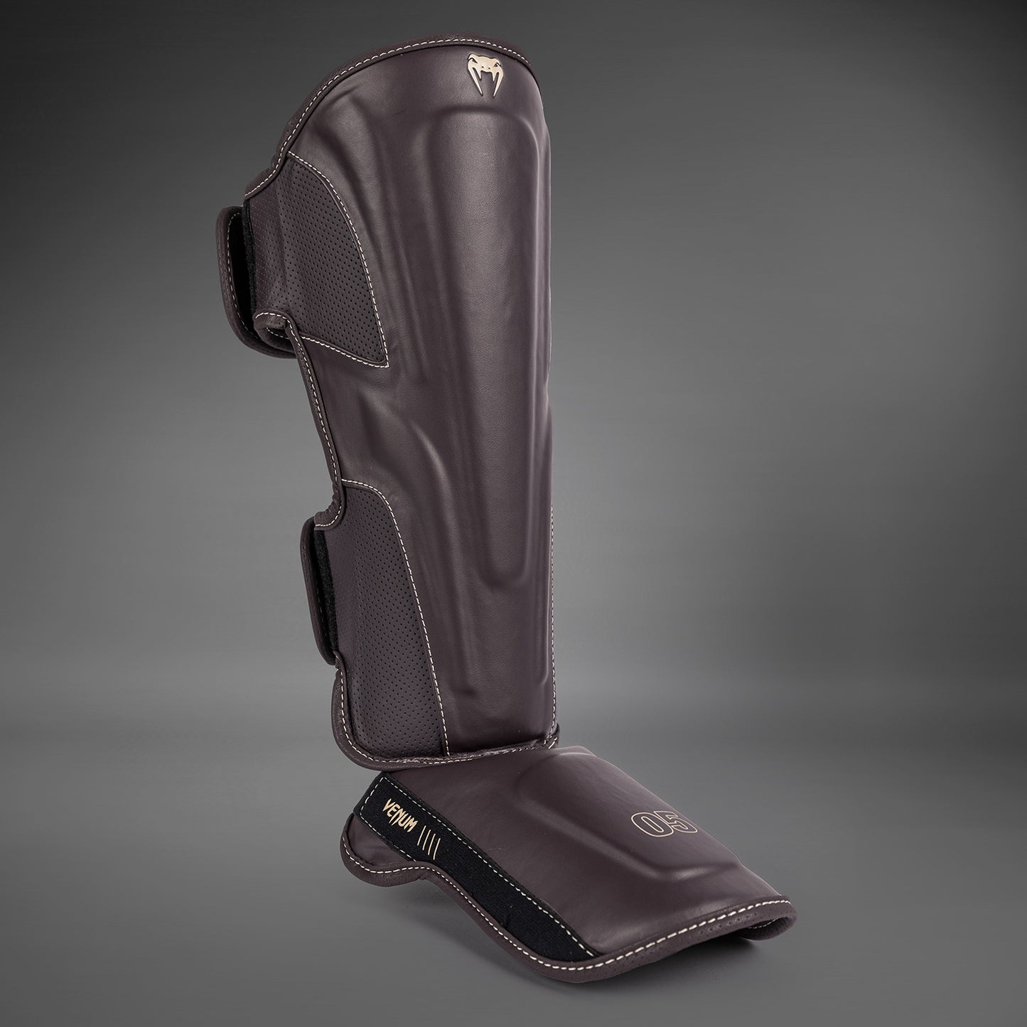 Venum Impact Evo Shin Guards - Chocolate