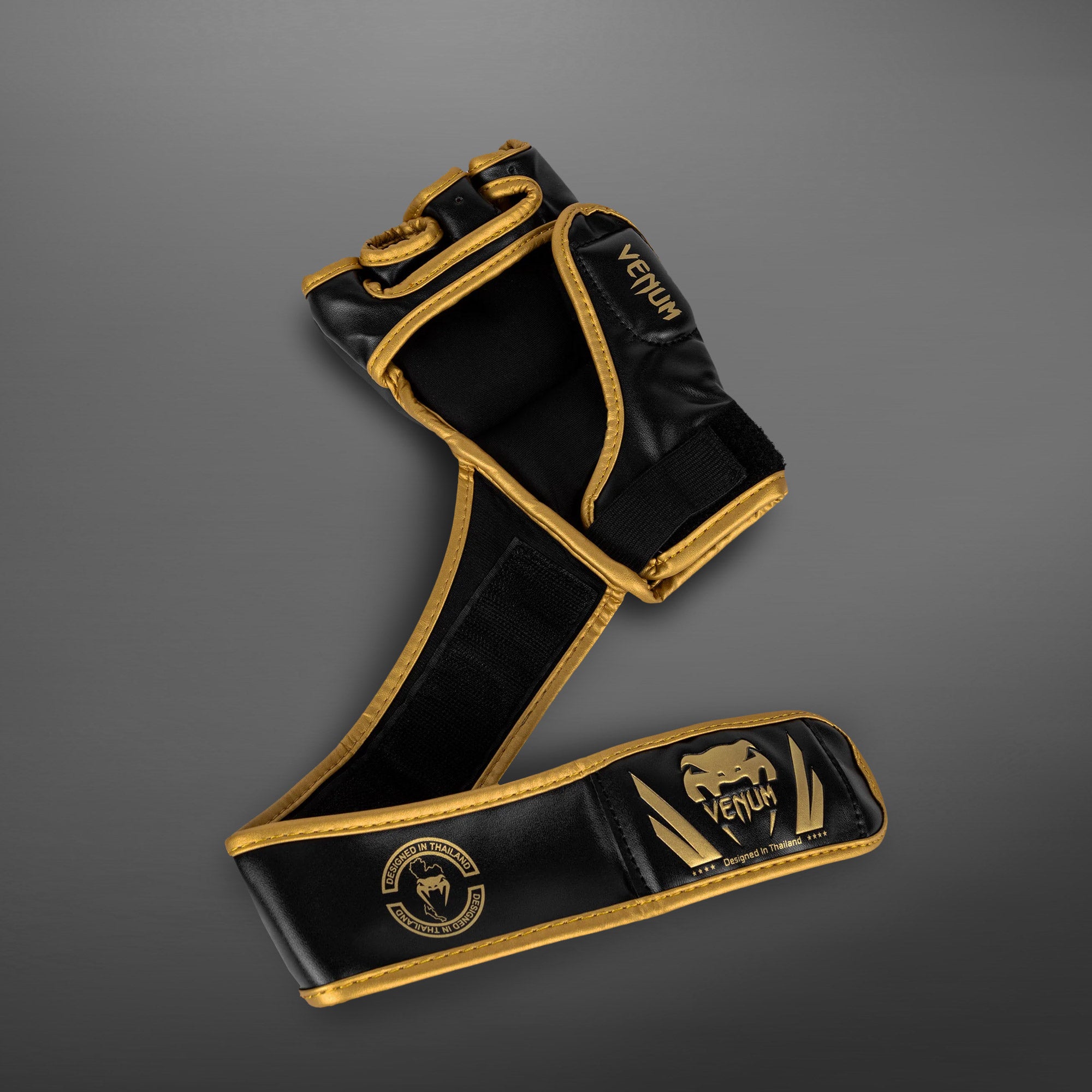 Venum Challenger 2.0 MMA Gloves - Black/Gold - Venum Asia