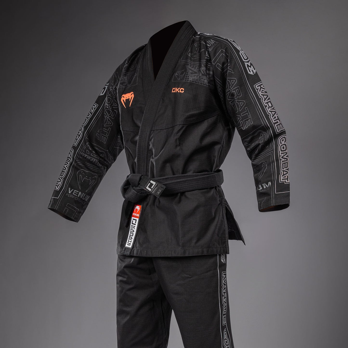 Karate Combat by Venum BJJ Gi - Black/Grey