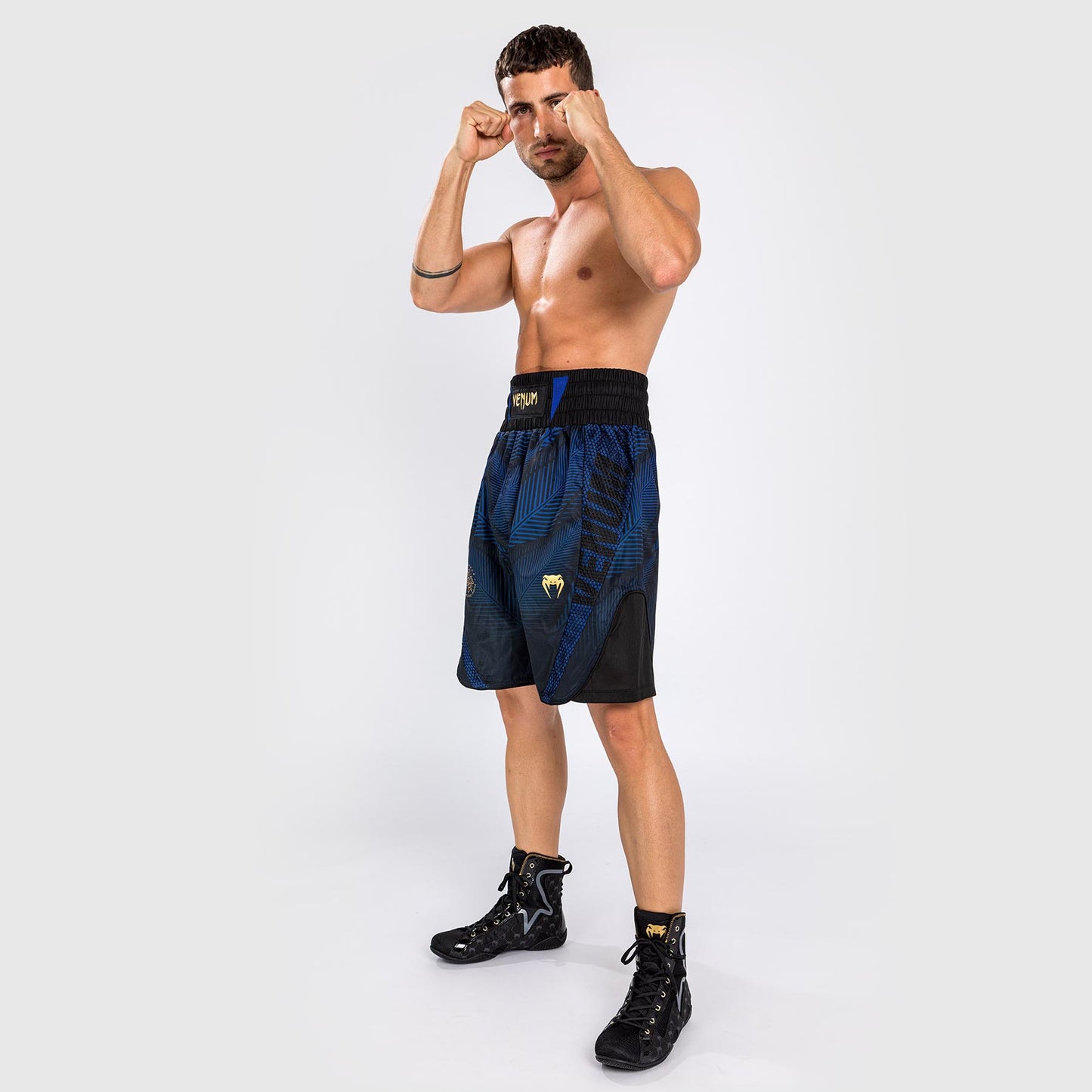 Venum Phantom Loma Boxing Short - Black/Blue