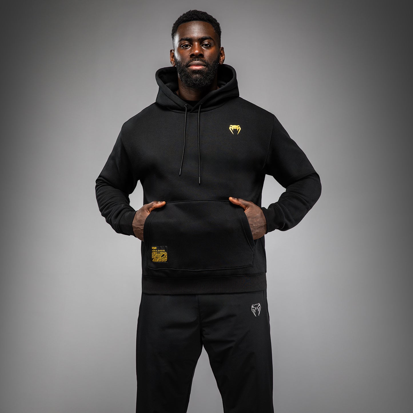 Venum Serpenti Hoodie - Black/Silver/Gold