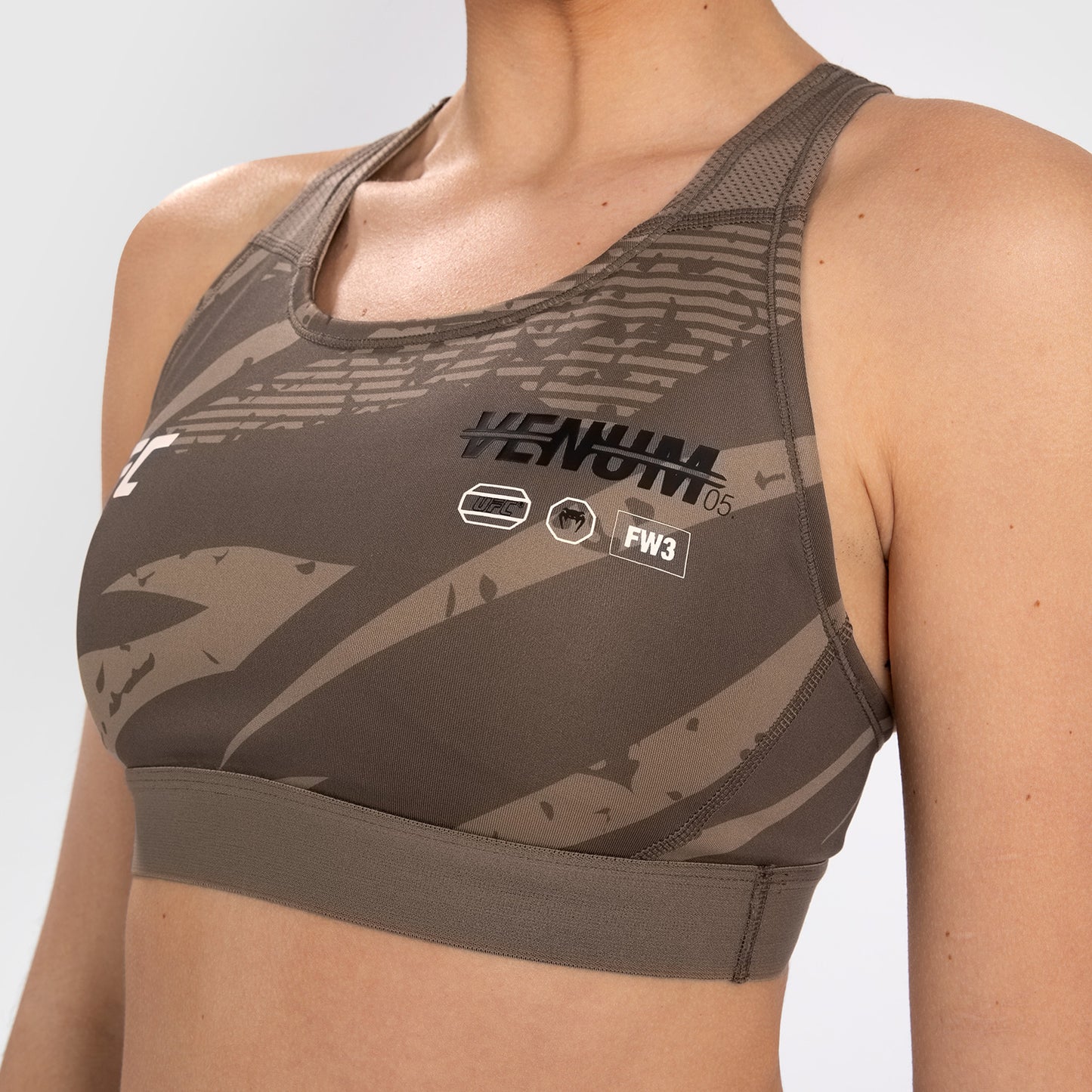 UFC Adrenaline by Venum Fight Week Women’s Sports Bra - Desert Camo