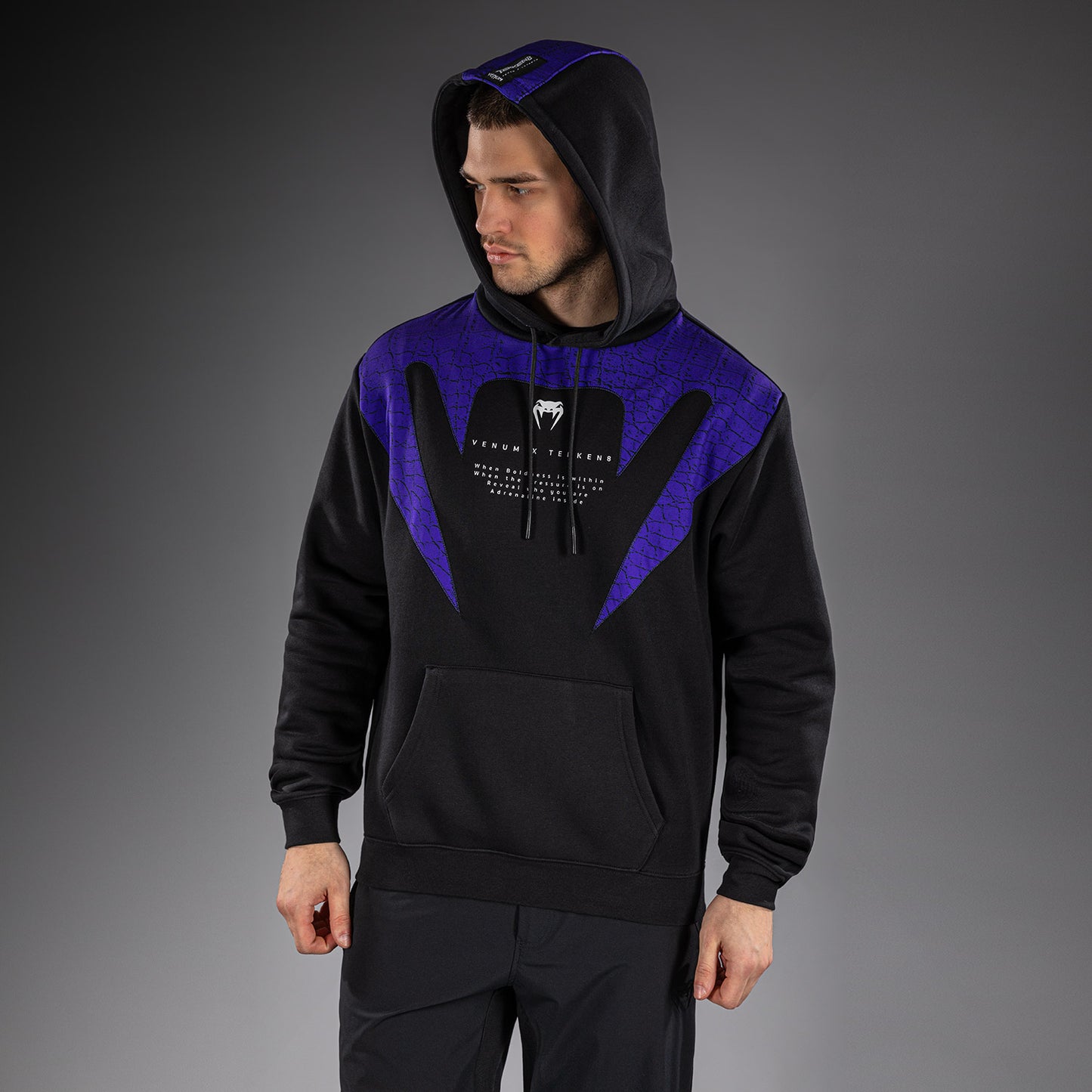 Venum x TEKKEN 8 Pullover Hoodie - Kazuya - Black/Purple