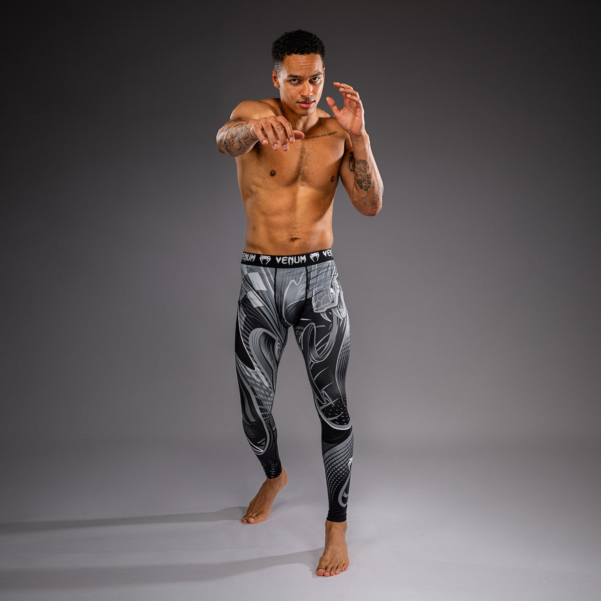 Venum Crimson Viper 2.0 Spats - Black/Grey