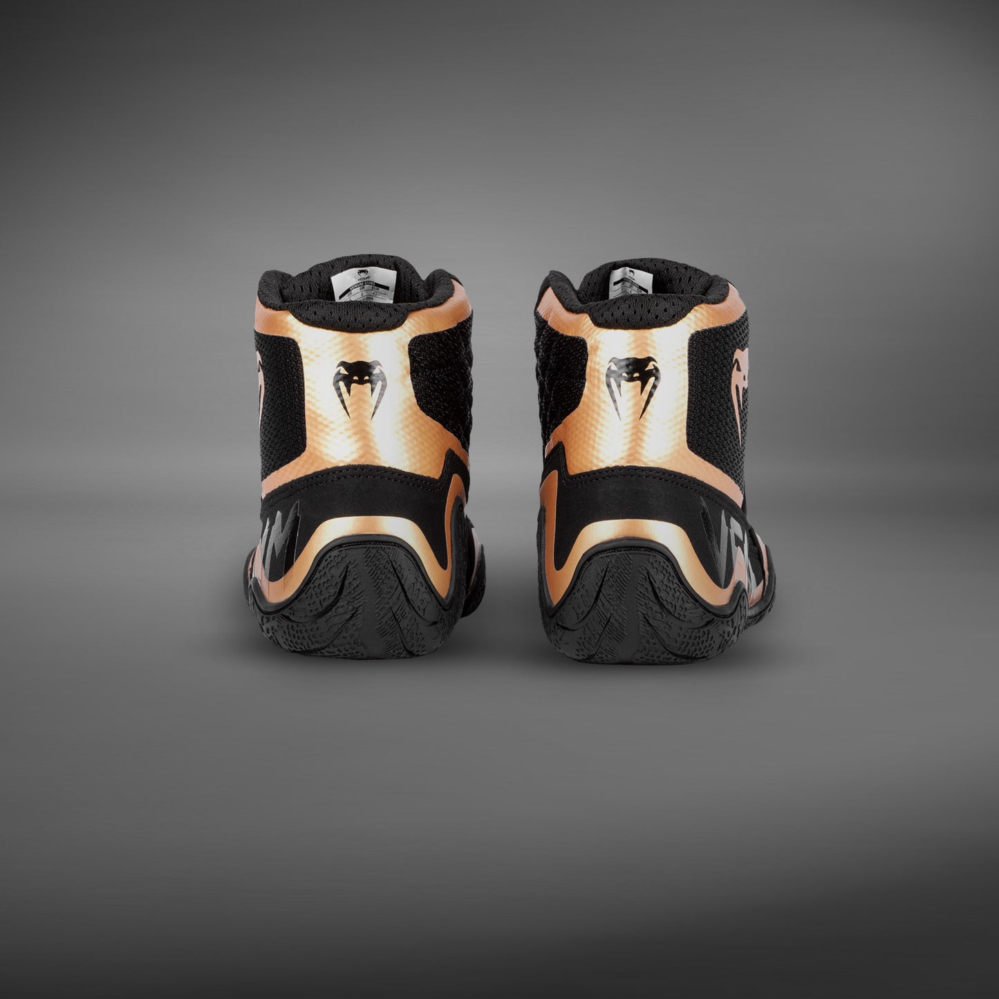 Venum Elite Wrestling Shoes - Black/Bronze