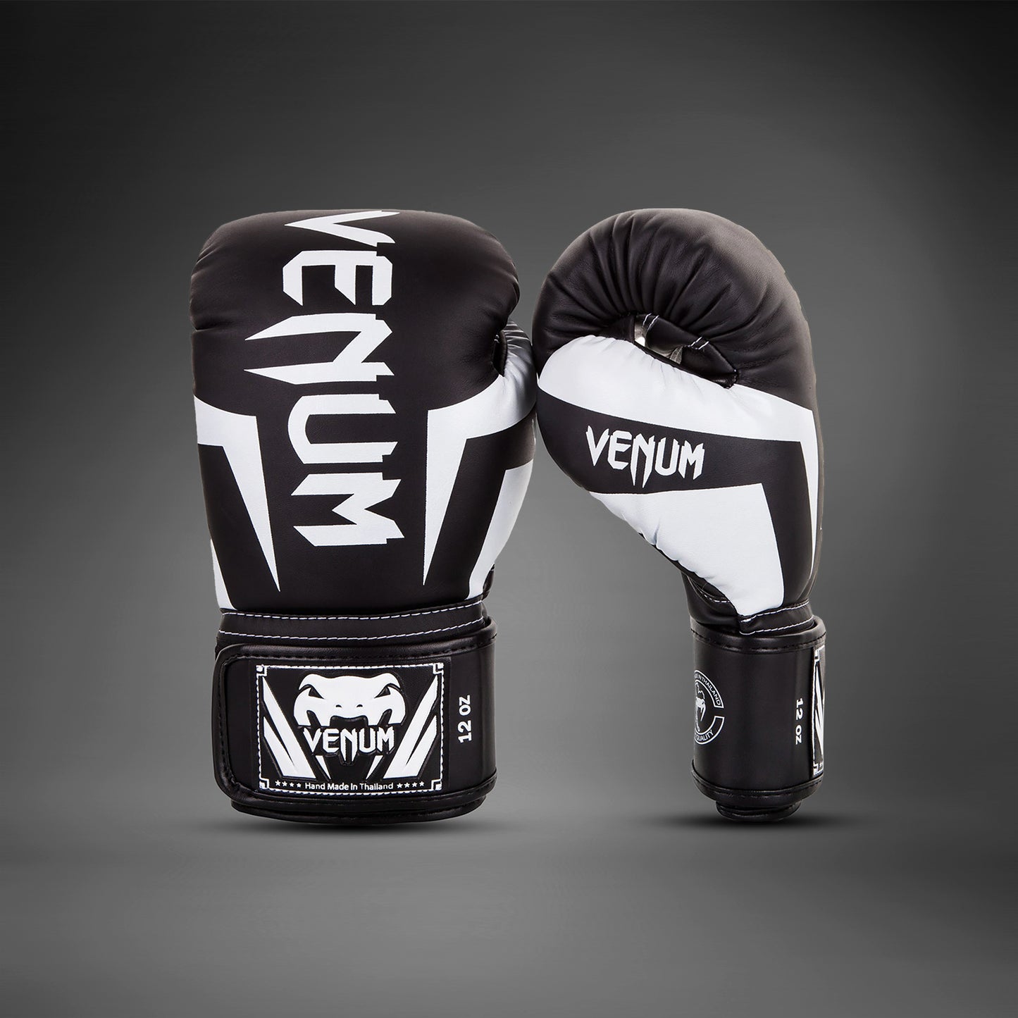 Venum Elite Boxing Gloves - Black/White
