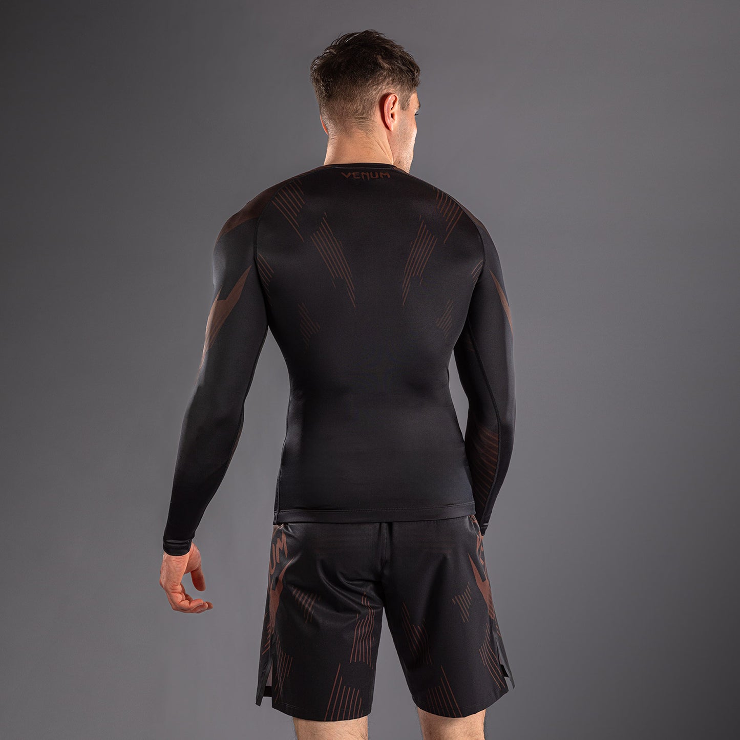 Venum No-Gi 6.0 Long Sleeve Rashguard - Black/Brown