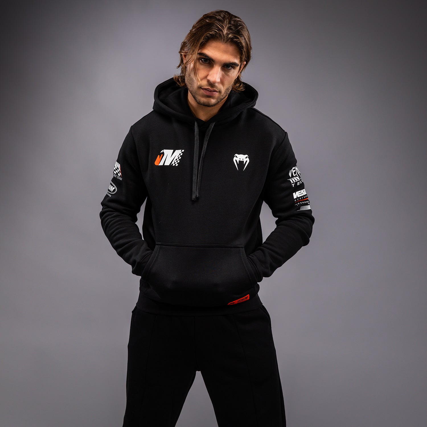 Venum Motorsport Hoodie - Deep Black - Venum Asia