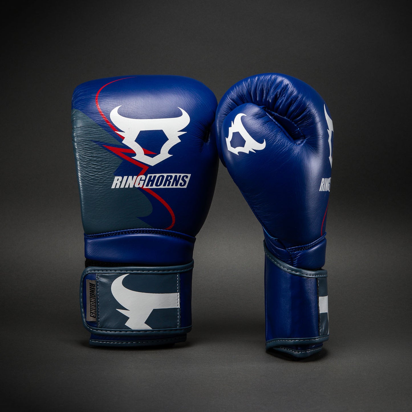 Venum Ringhorns Charger Boxing Gloves - Navy Blue/Red