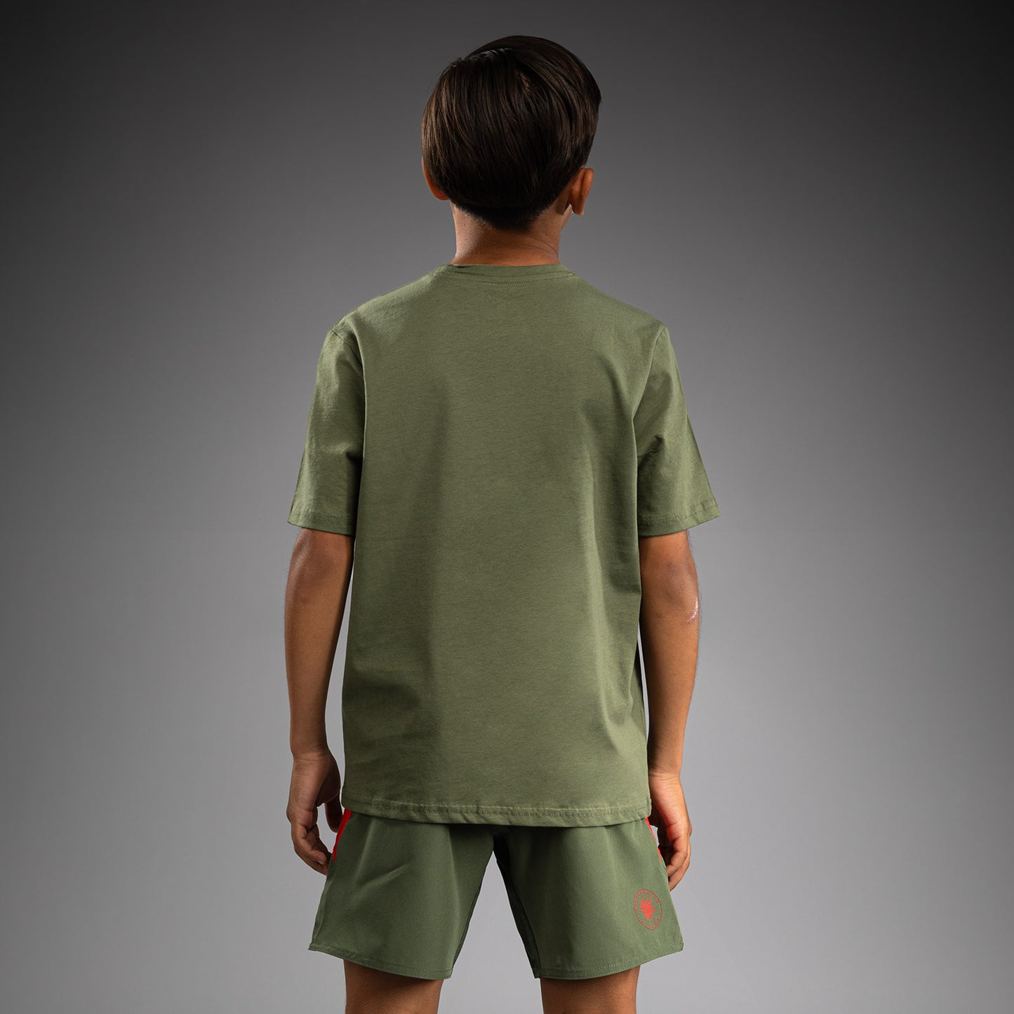 Venum Contender Kids T-shirt - Army Green/Orange