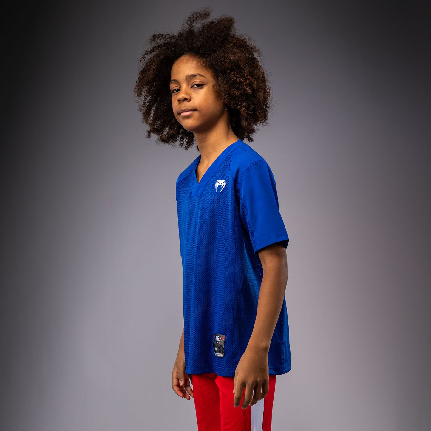 Venum Elite Kids Football Short Sleeve Jersey - Royal Blue
