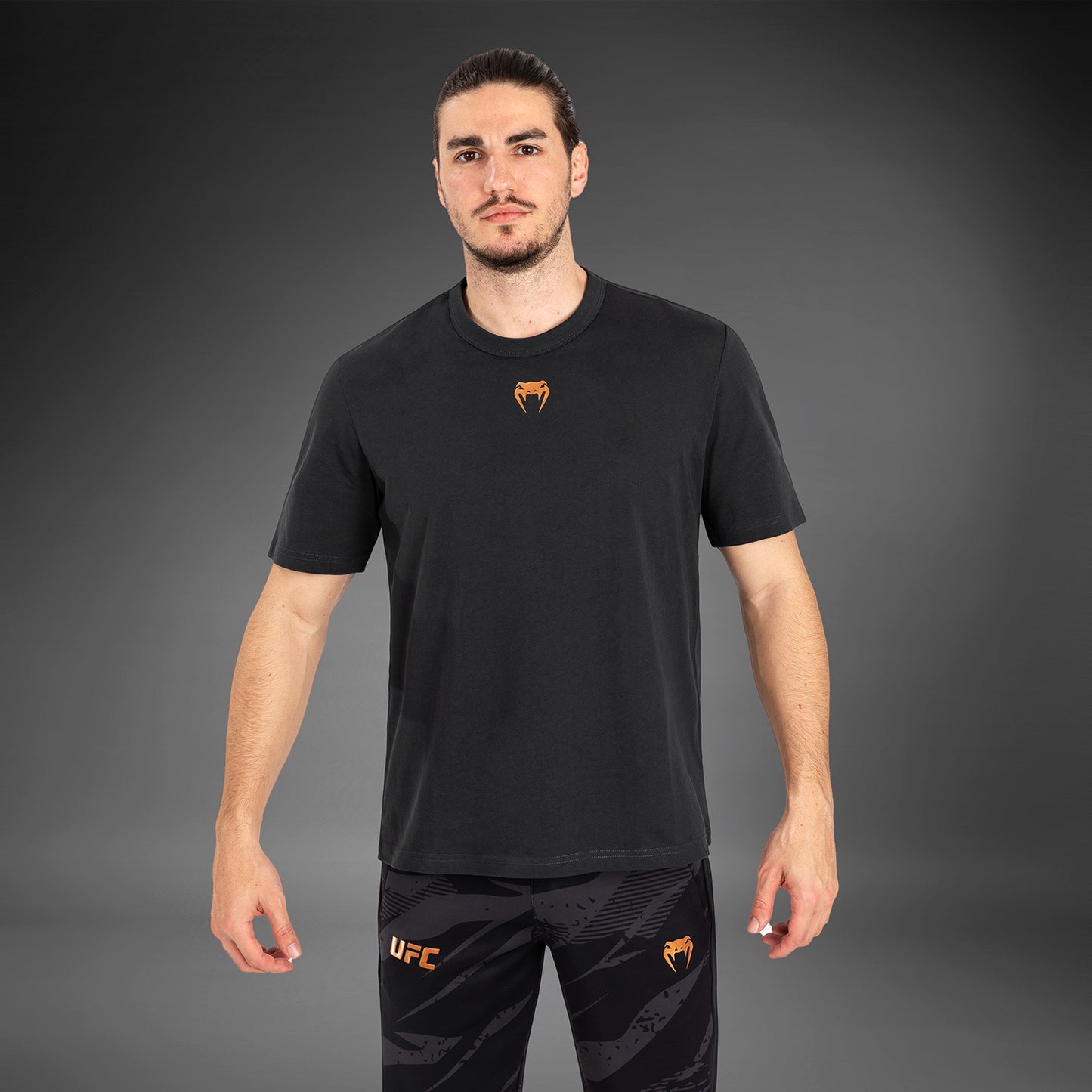 UFC Adrenaline by Venum Fight Week Men’s Short Sleeve T-shirt - Charcoal Grey