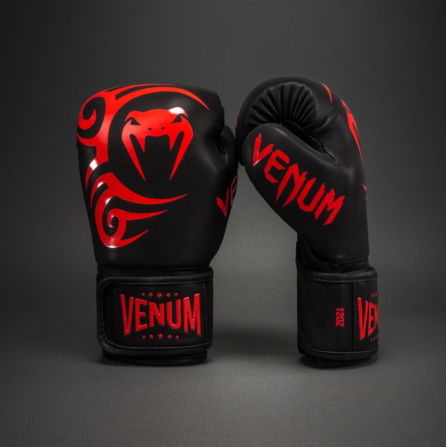 Venum Mike Tyson Replica Boxing Gloves - Black/Red