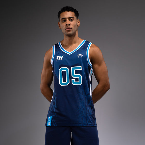 Venum x Top Rank Original Men's Basketball Jersey Navy Blue