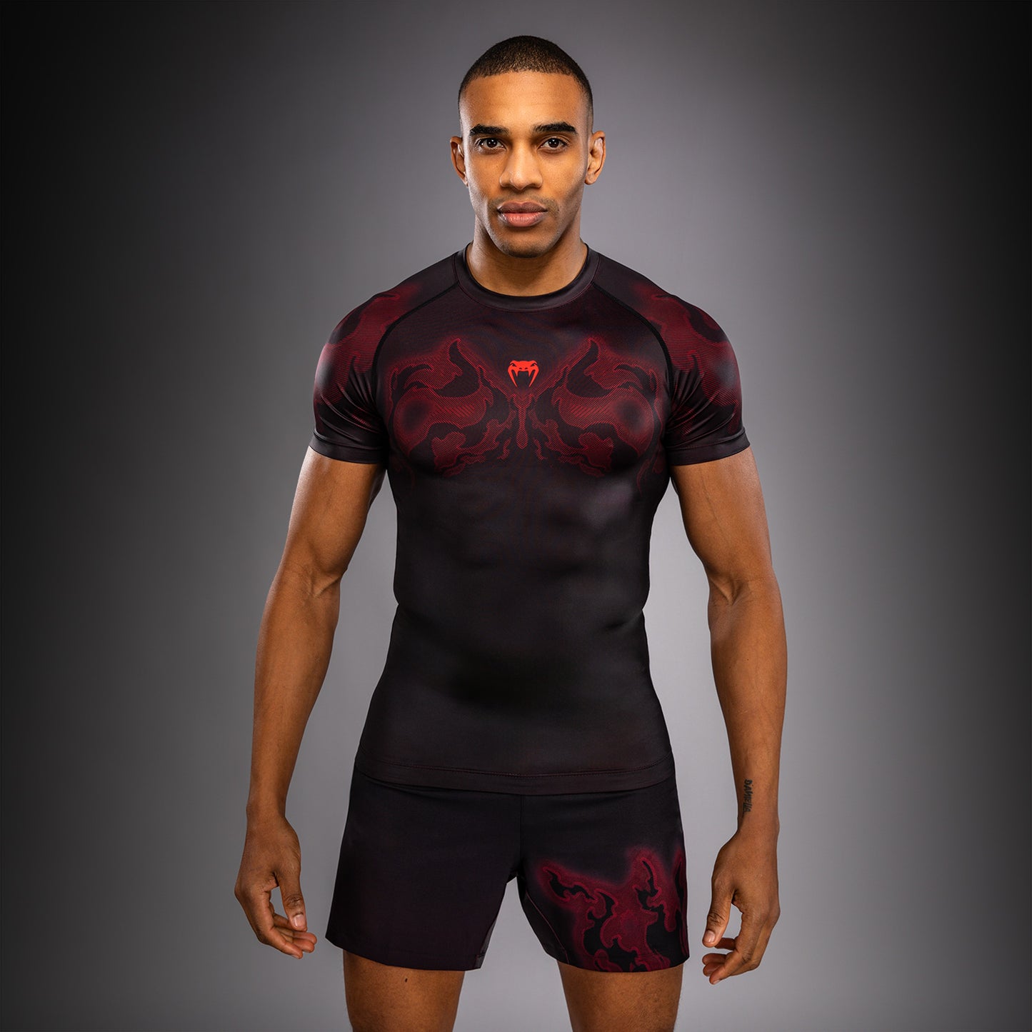 Venum Spectre Short Sleeve Rashguard - Black/Red