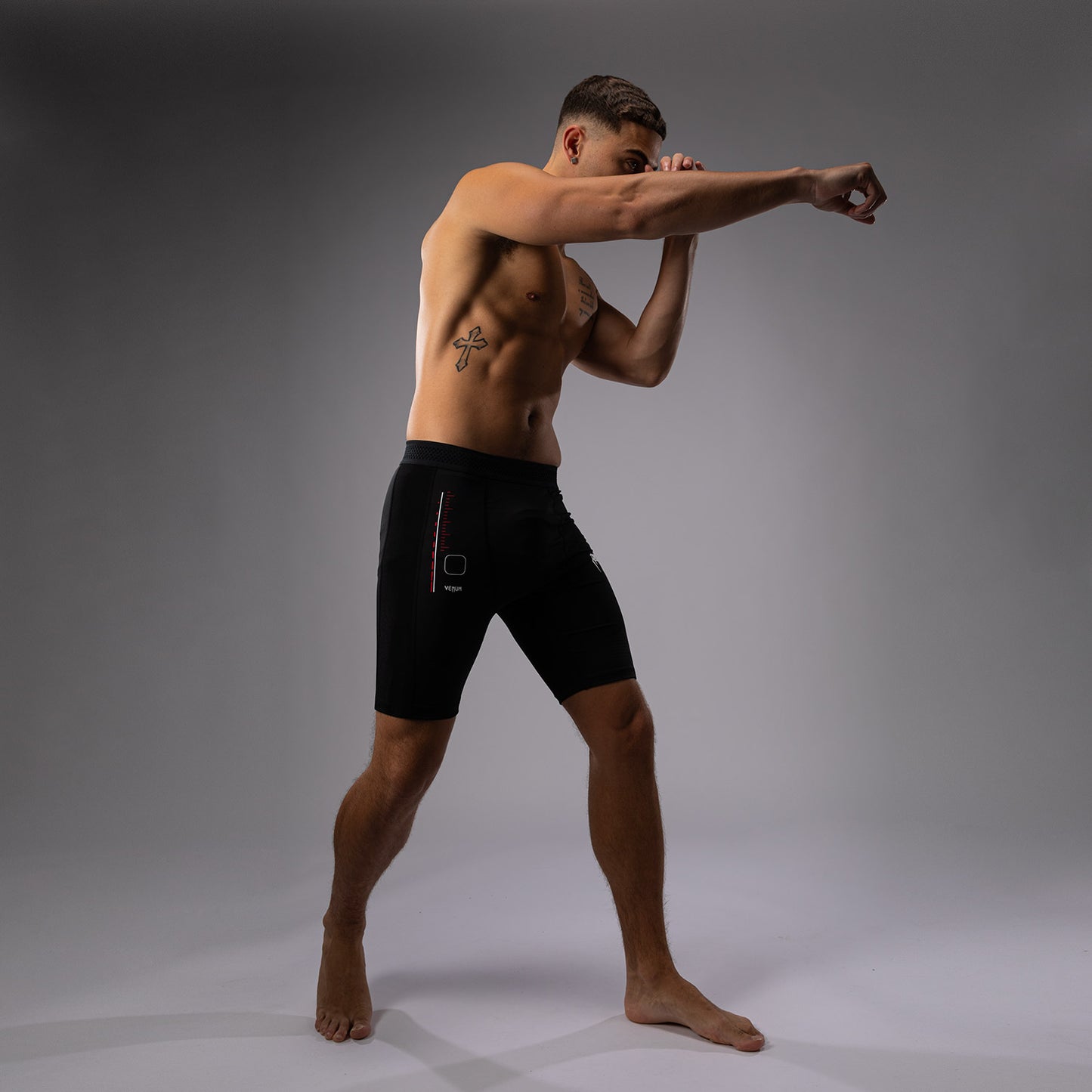 Venum Tactical XT Vale Tudo Shorts - Black/Fire Red